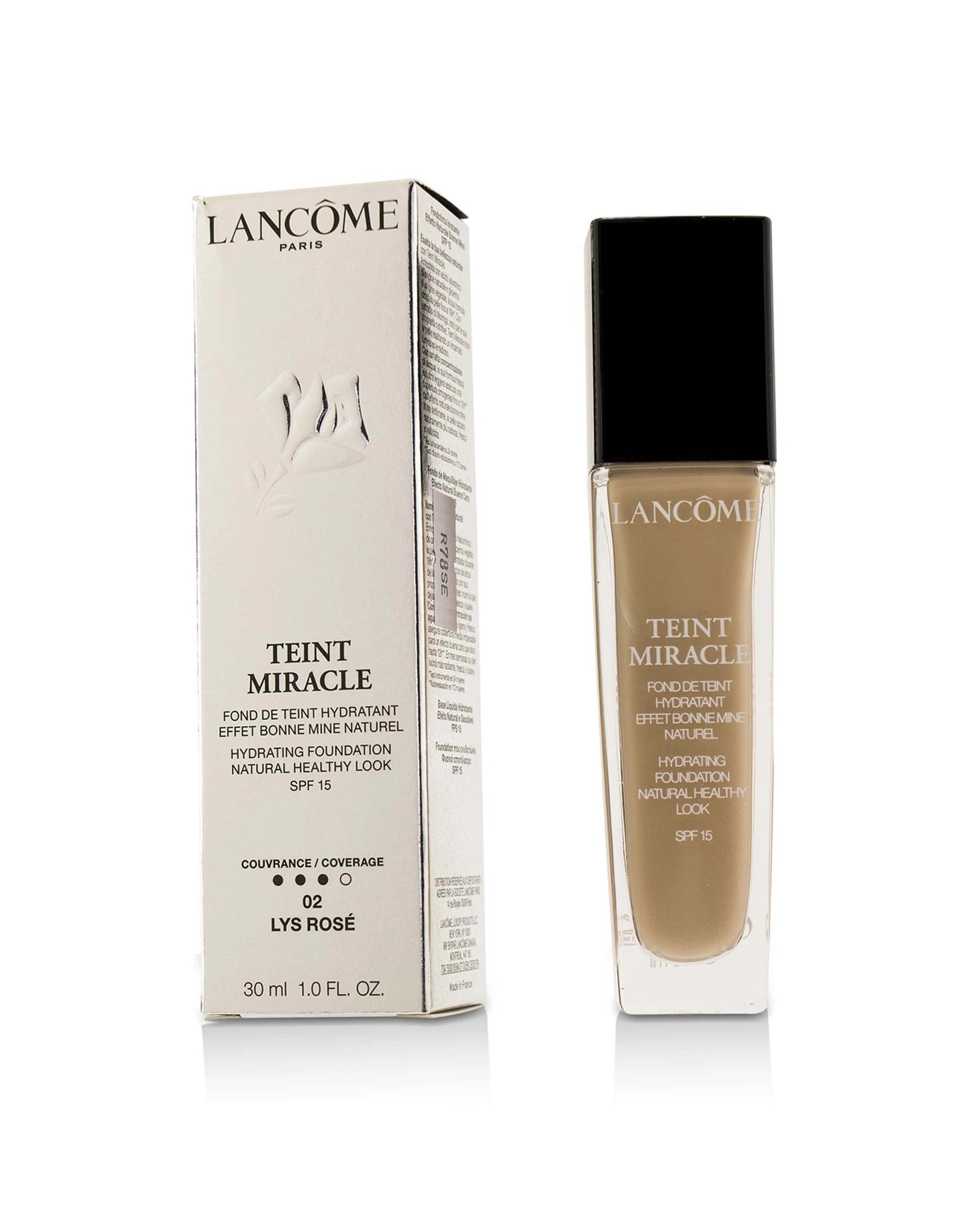 1 Lancome Teint Miracle Hydrating Foundation Natural Healthy Look SPF 15 - # 30ml/1oz - Natural, 1 of 4