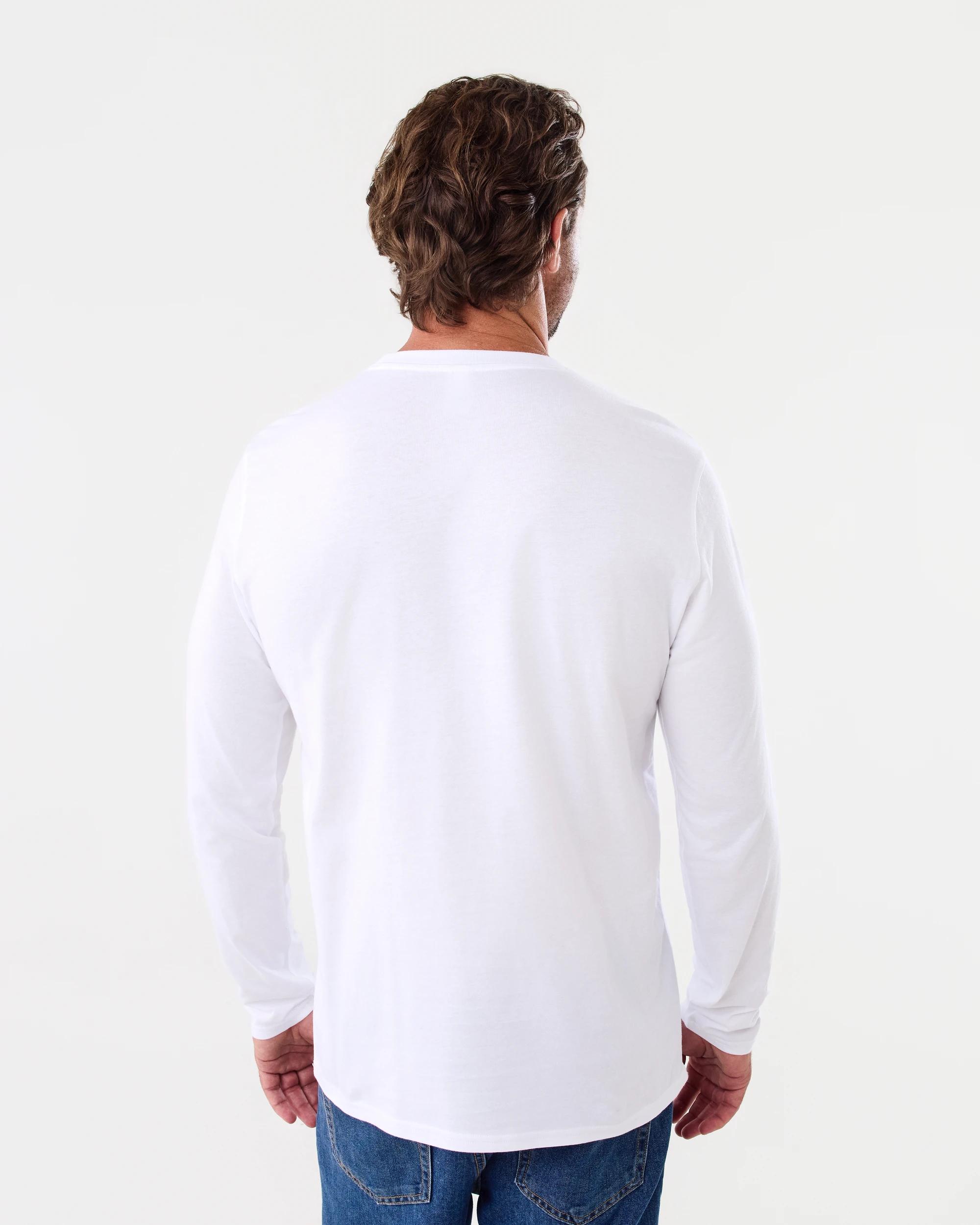 3 Long Sleeve Core T-shirt White, 3 of 5