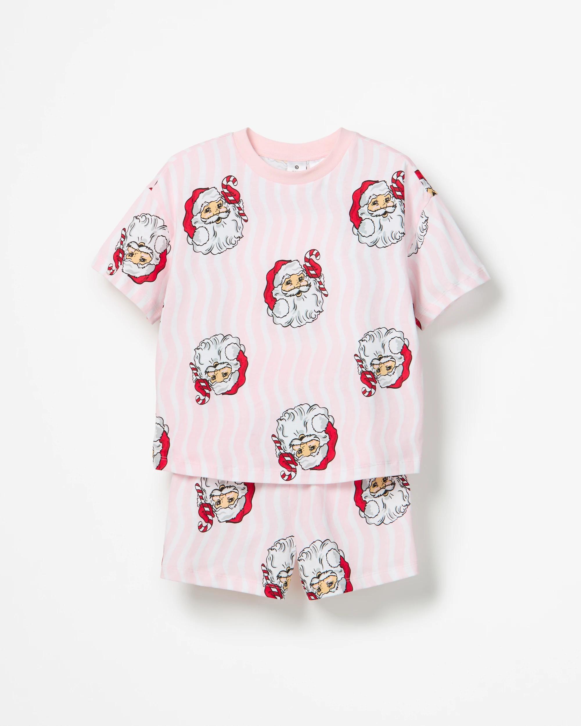 5 Target Family Matching Christmas Santa Australian Cotton Younger Girls Pyjama Set SANTA, 5 of 8