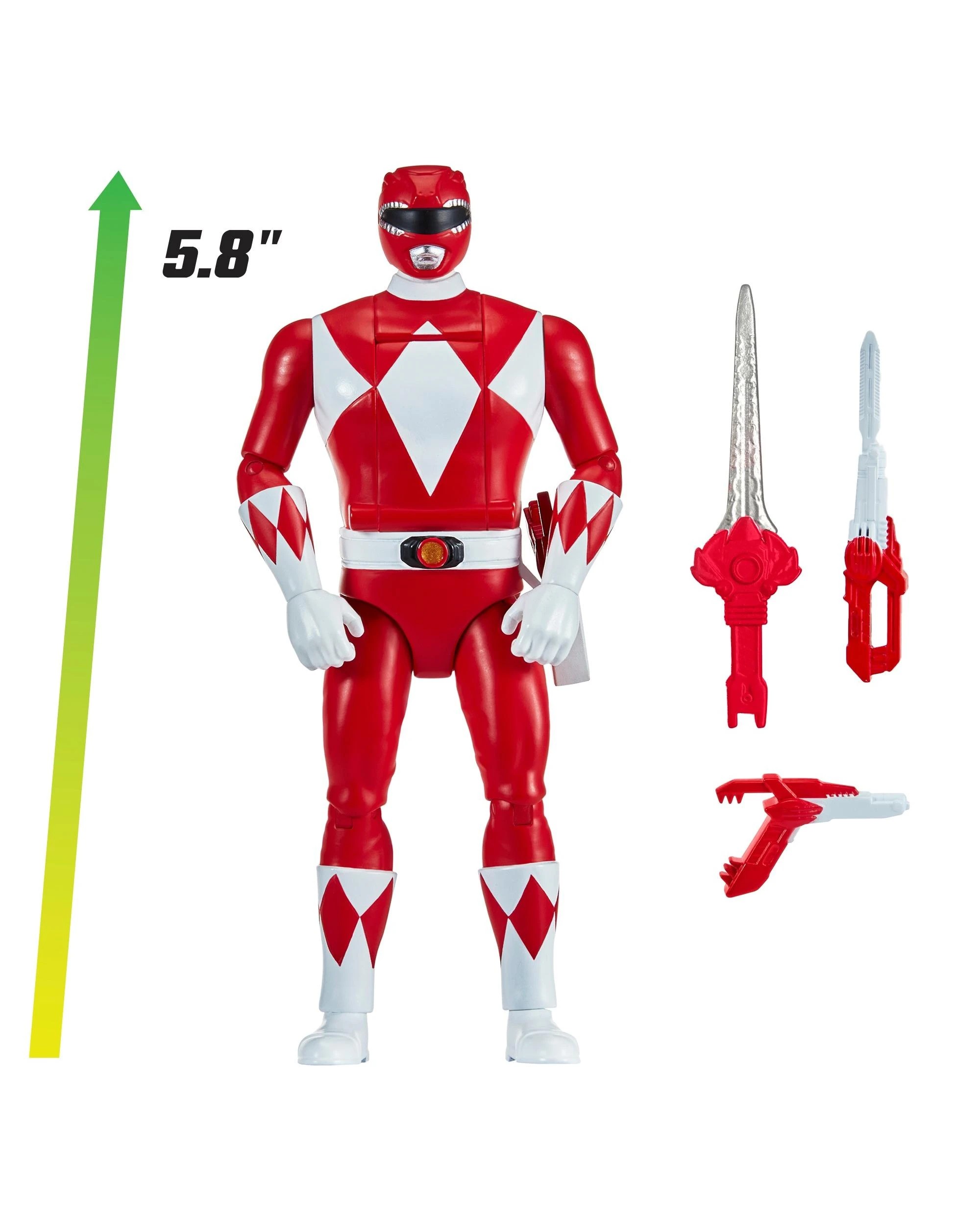 6 Mighty Morphin Power Rangers Re-Ignition Auto-Morphin Red Ranger Action Figure, 6 of 9