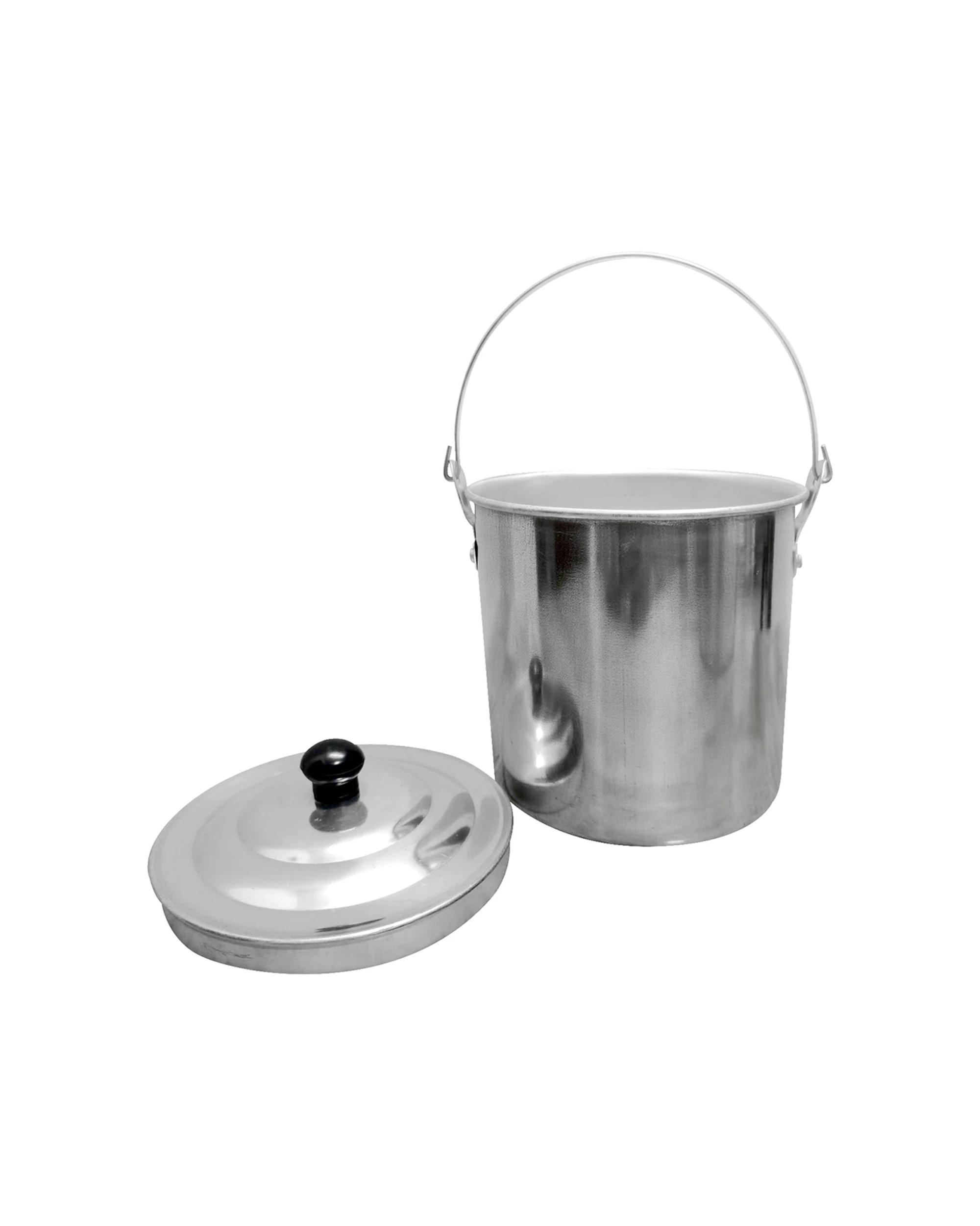 2 Wildtrak 3pc Wildtrak Aluminium 1.45L 1.65L 2.65L Billy Can Set Nesting - Silver, 2 of 3