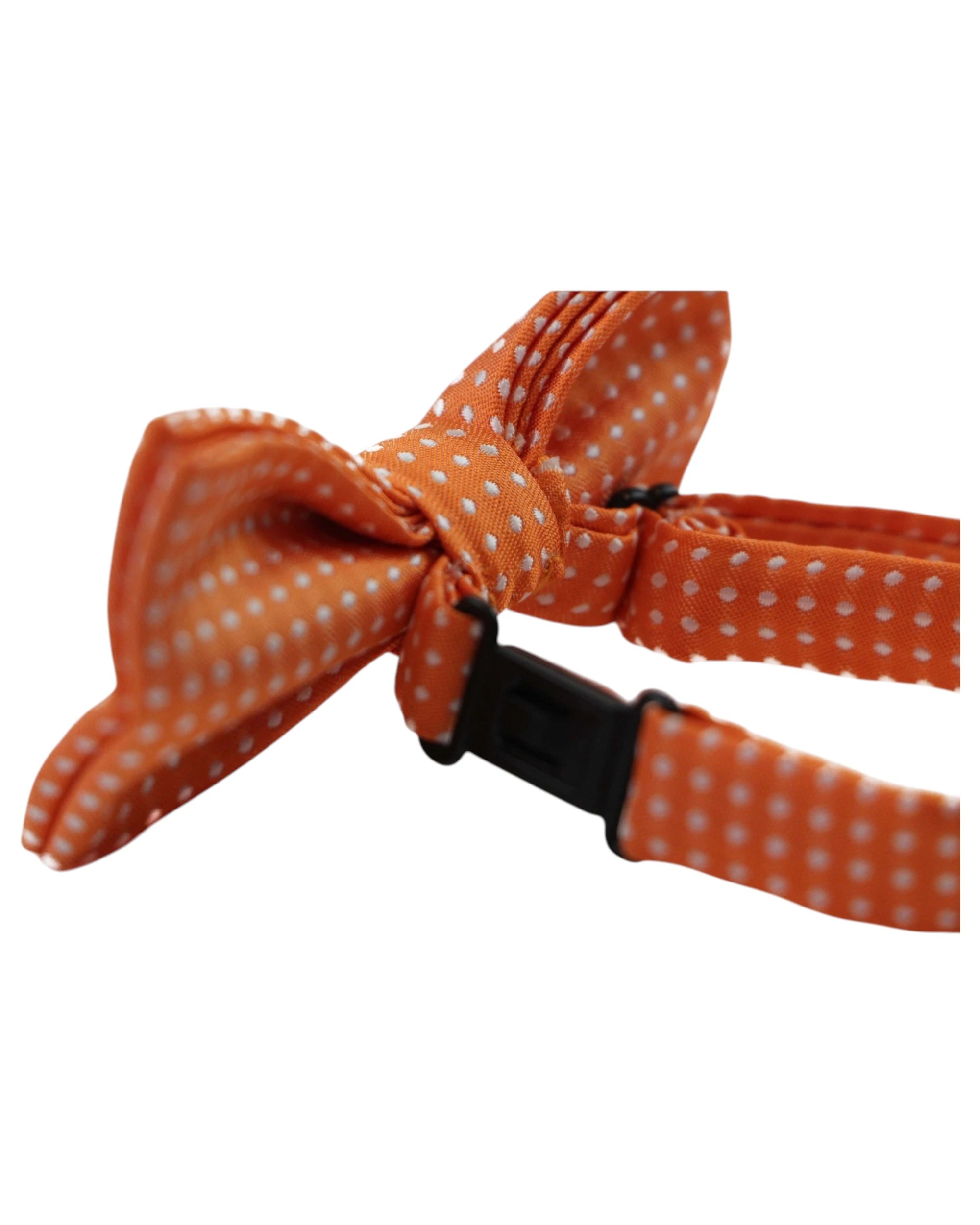 2 Zasel Boys Orange Bow Tie With White Polka Dots - Multi, 2 of 5