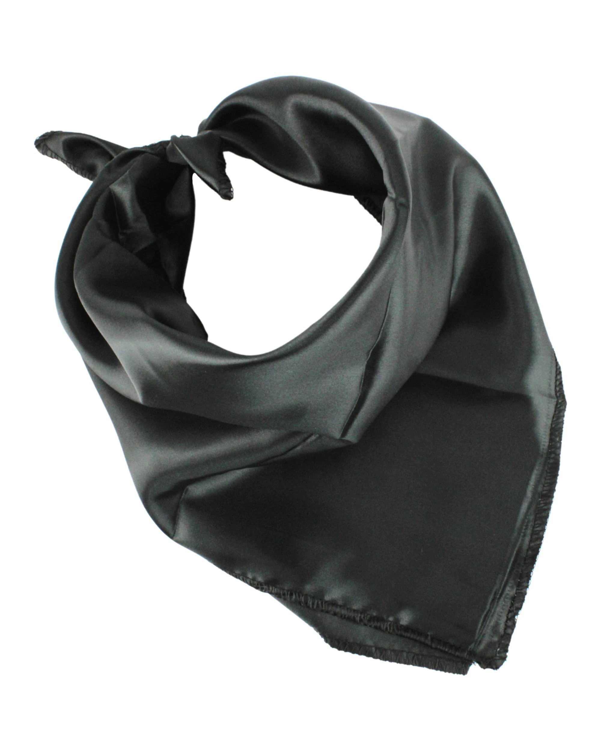 1 Oceana Satin Bandana - One Size - Black, 1 of 3