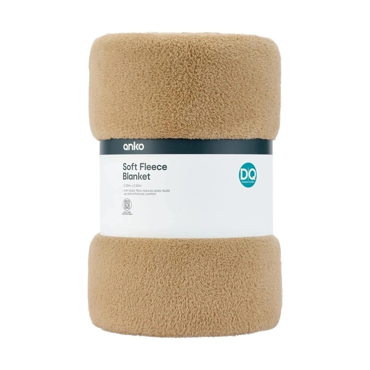 7 Soft Fleece Blanket - Queen/King Bed, Natural, 7 of 8