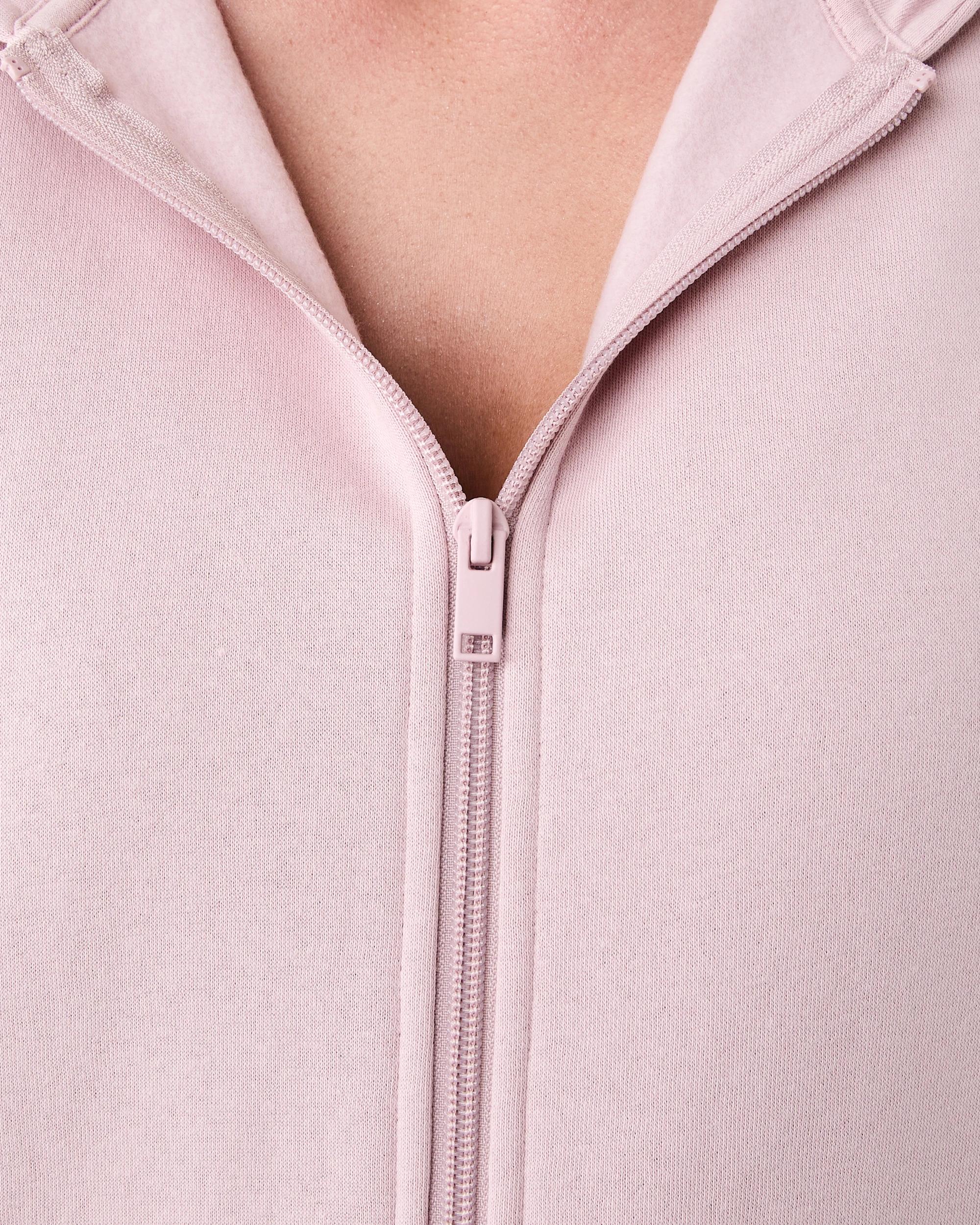 6 Active Womens Essential Zip Through Hoodie Sol B Pink, 6 of 9