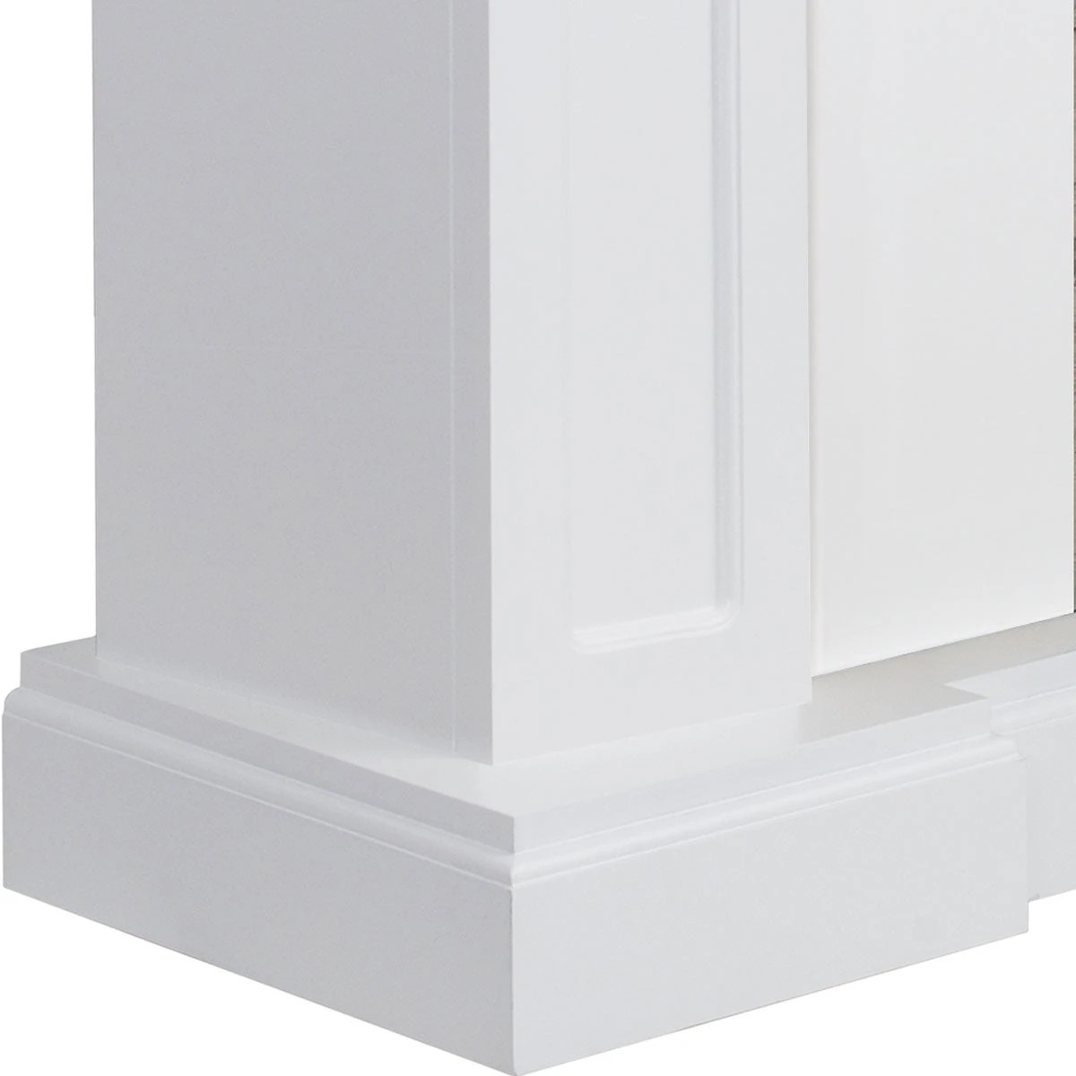 2 Moda Living Hudson Electric Fireplace Heater White Mantel Suite with Orion Insert - White, 2 of 2
