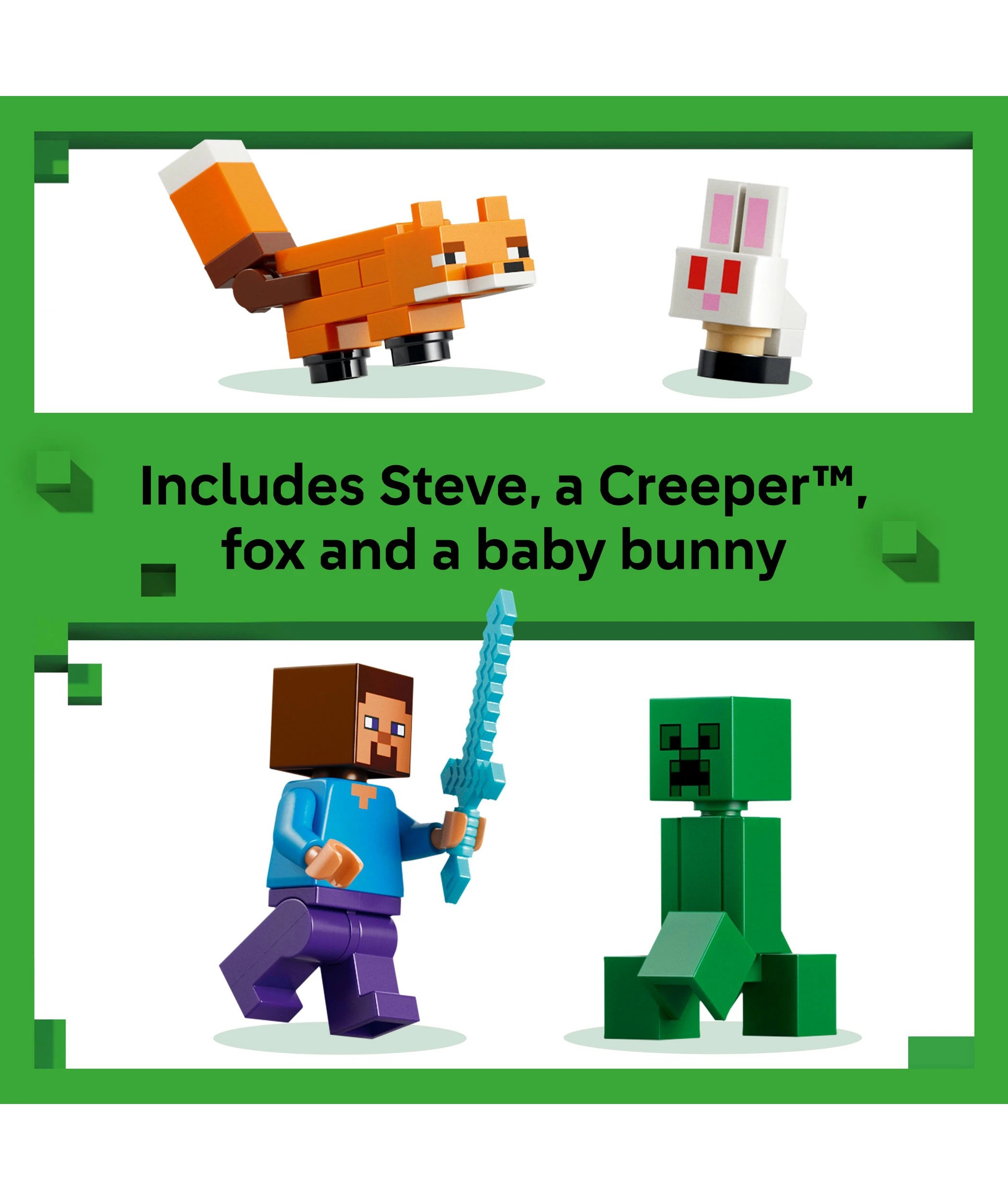 6 LEGO Minecraft Steve's Taiga Adventure 21583, 6 of 10