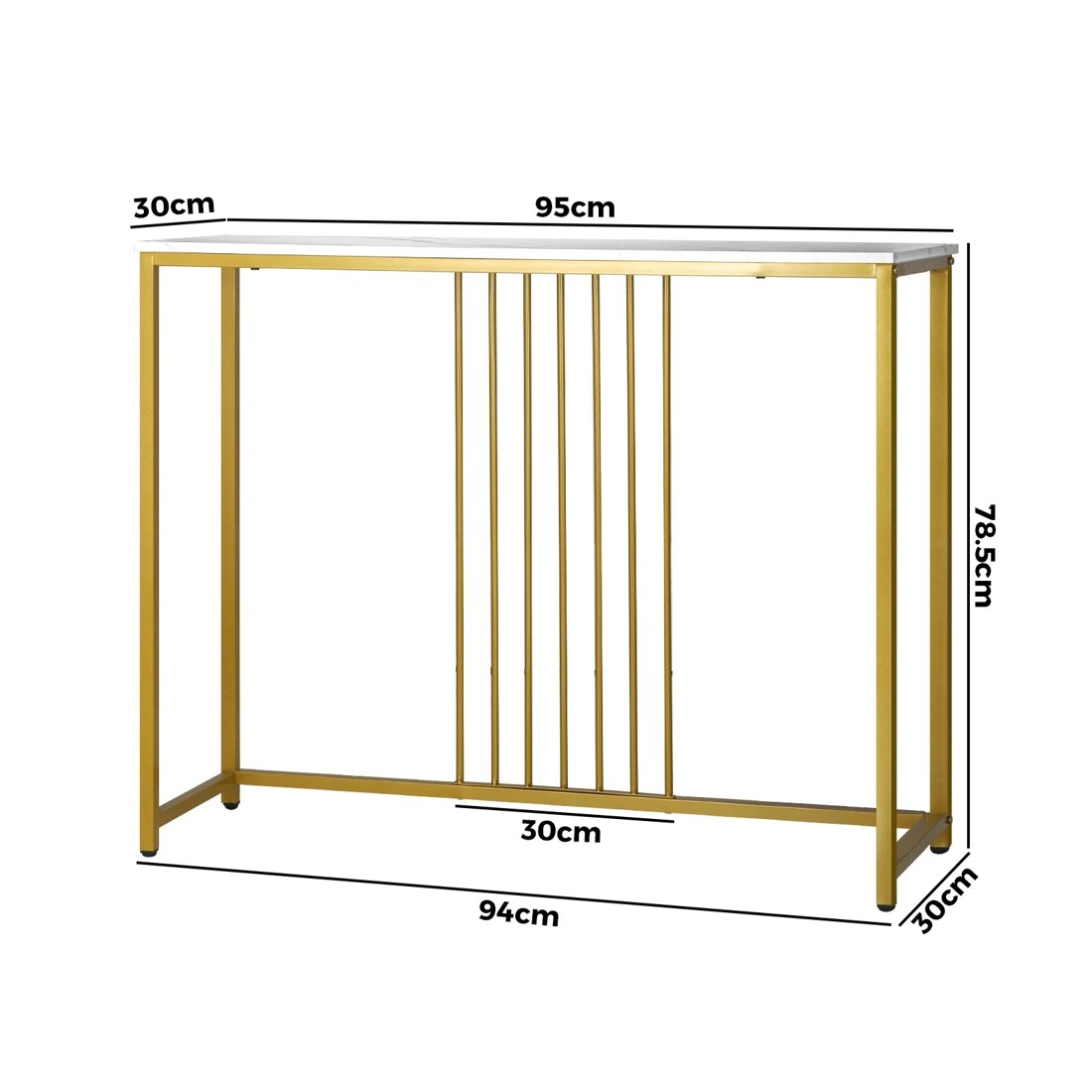 10 Oikiture Marble Dinning Table Nesting Coffee Side End Table Accent Console Table
 - Multi, 10 of 10