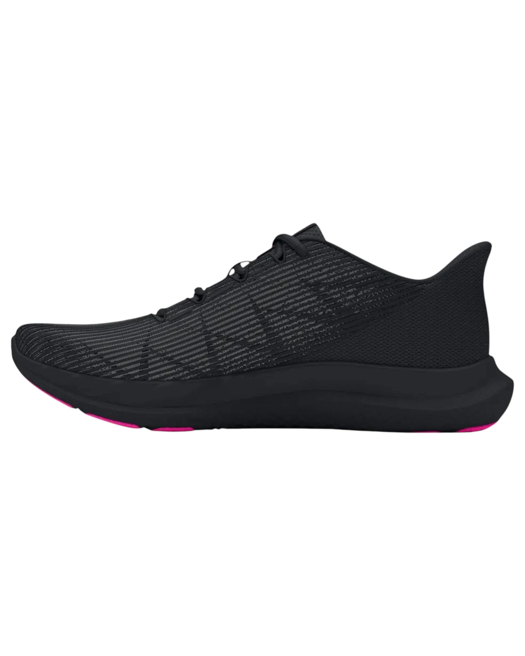 2 Under Armour Womens Charged Speed Swift Black/Pink Athletic Shoes BLACK/PINK, 2 of 5