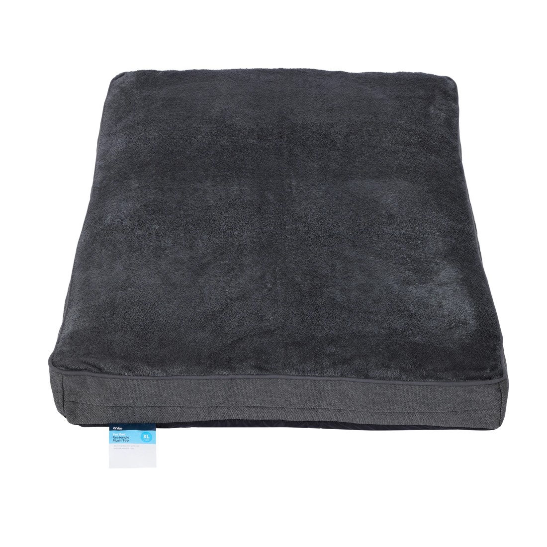 7 Pet Bed Rectangle Plush Top - Extra Large, Grey, 7 of 7