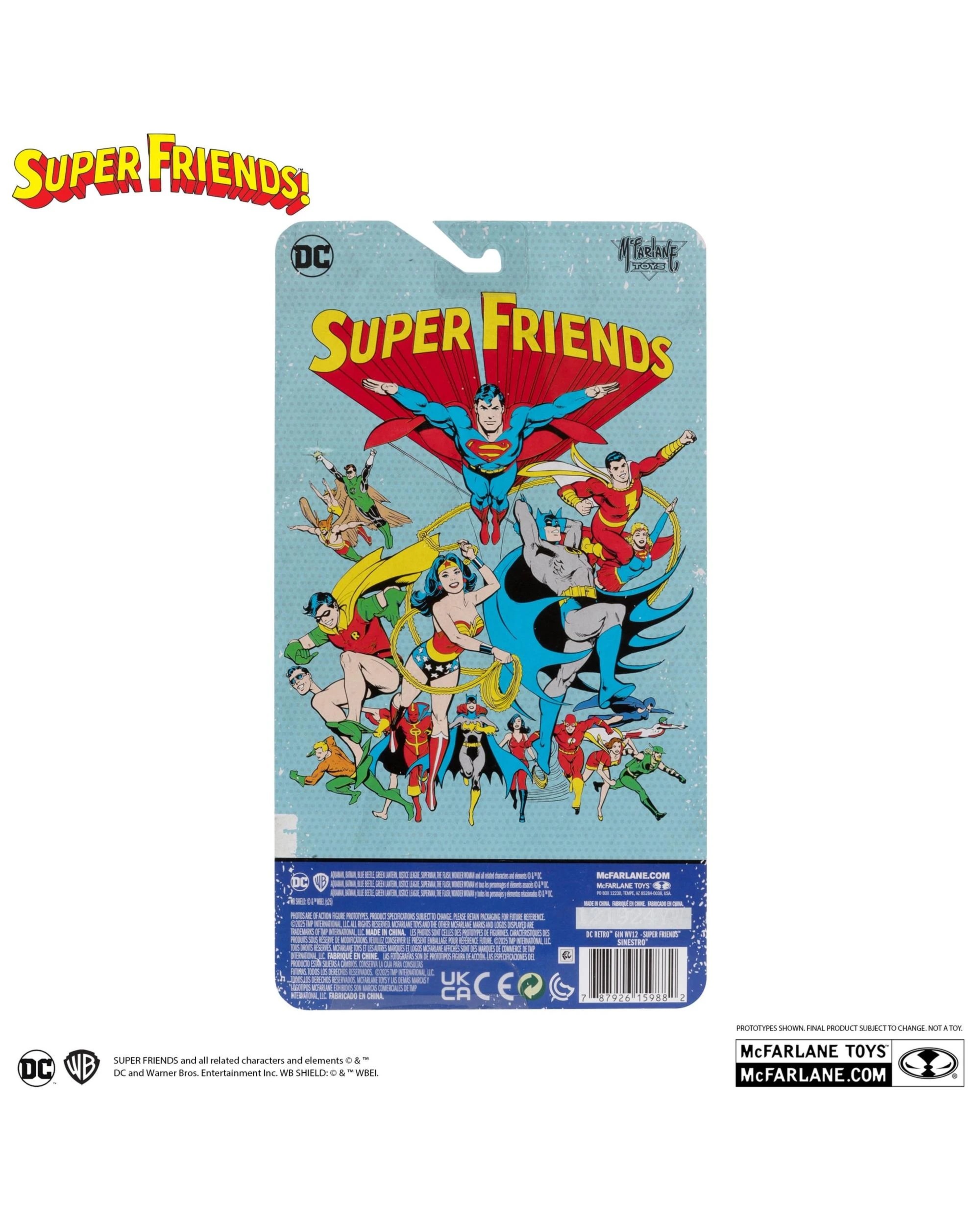 8 DC Comics Retro Super Friends Sinestro 6 inch Action Figure, 8 of 8