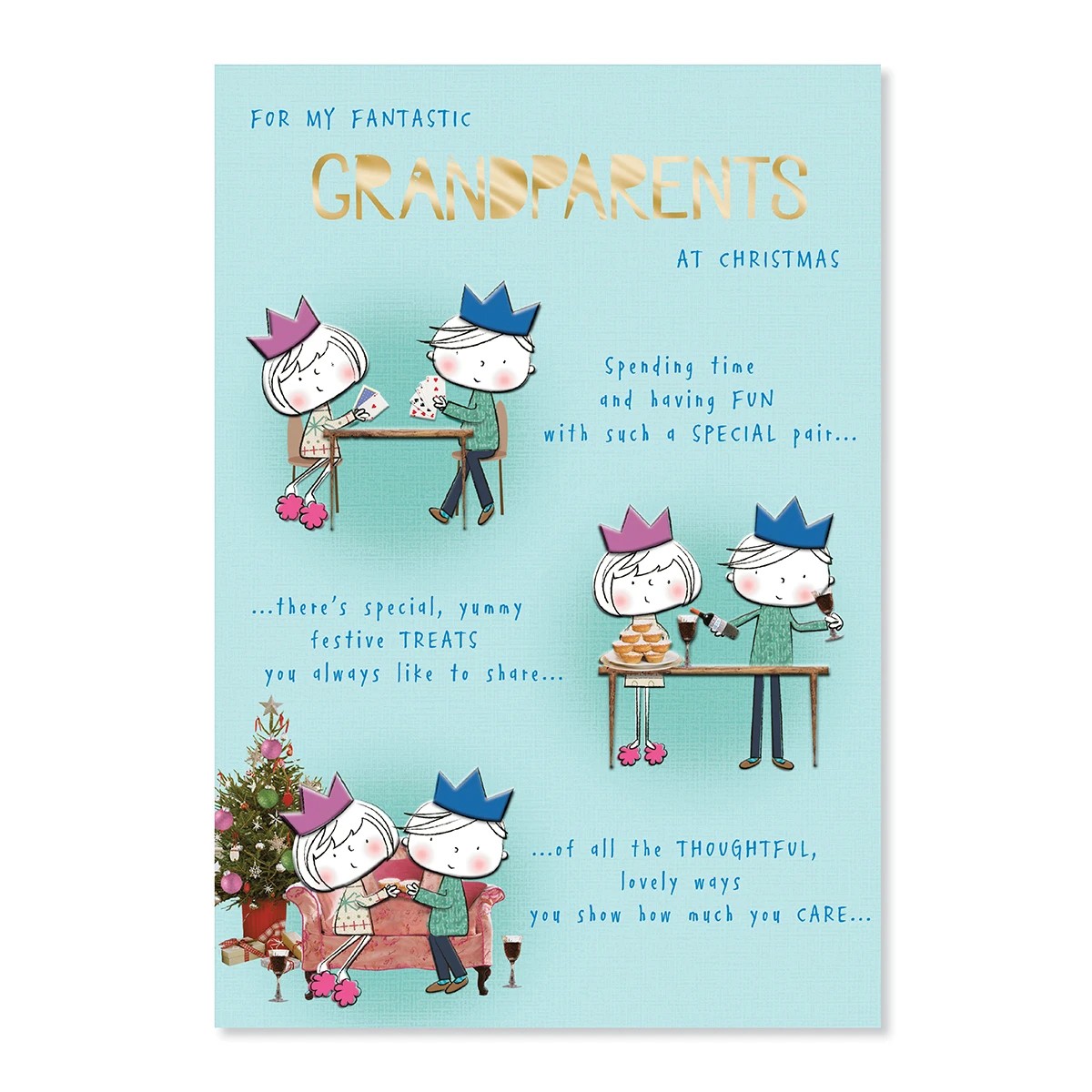 Hallmark Christmas Card - For My Fantastic Grandparents - Kmart
