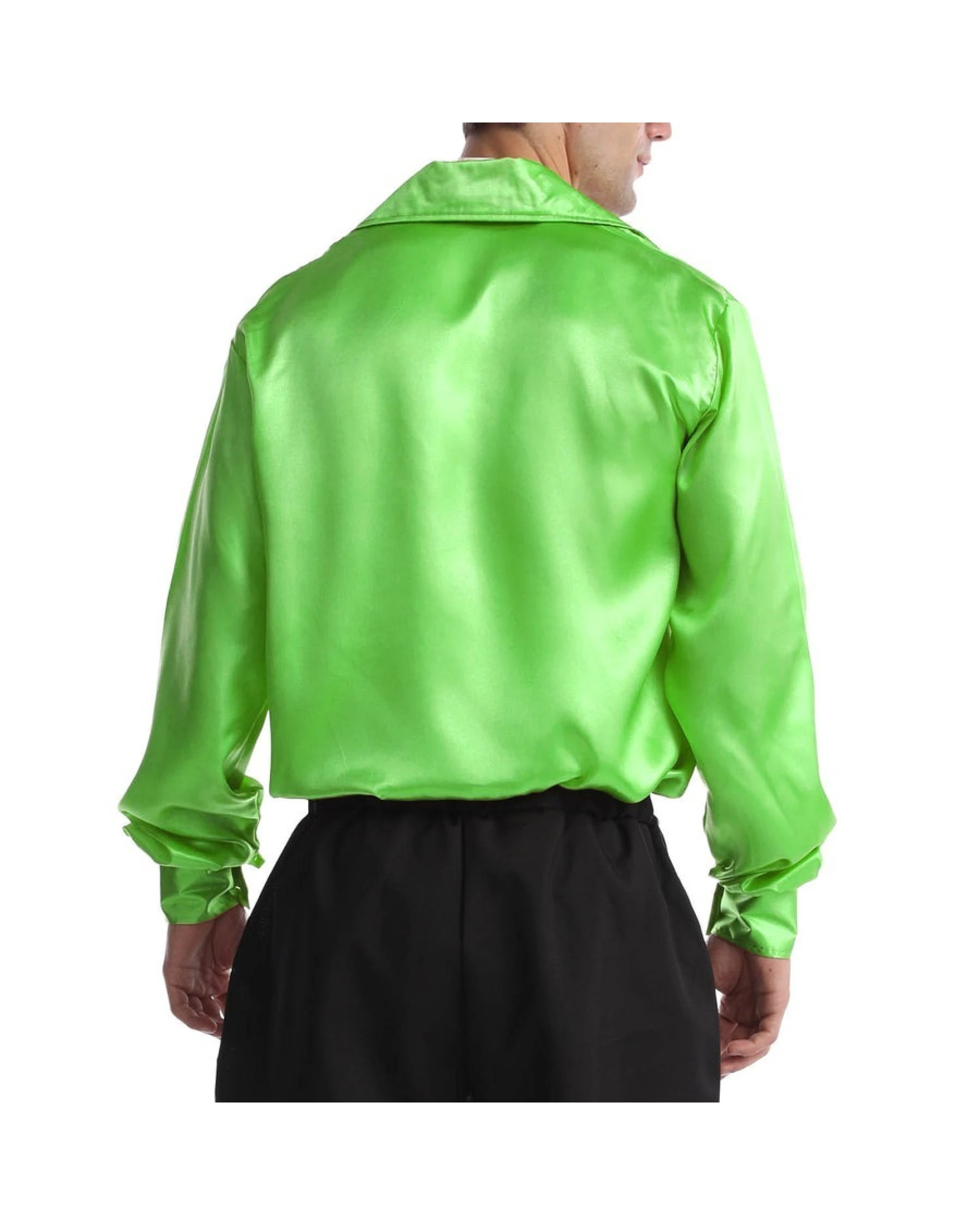 2 BR Costumes Men's 70s Disco Shirt Costume with Long Sleeves, 2 of 3