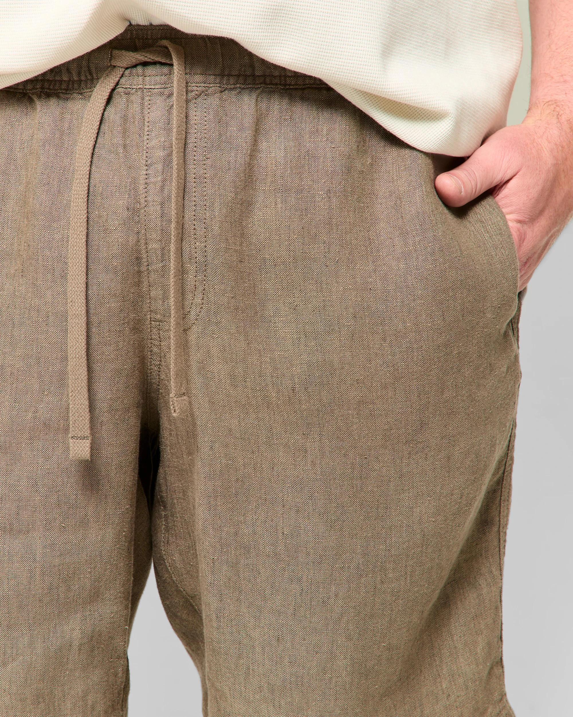 5 Target Plus Size European Linen Shorts MUSHROOM, 5 of 5