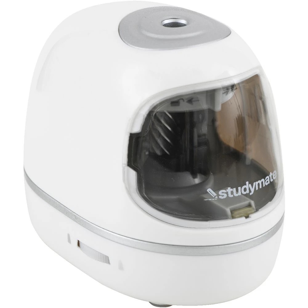 2 Studymate Electric Pencil Sharpener White, 2 of 4