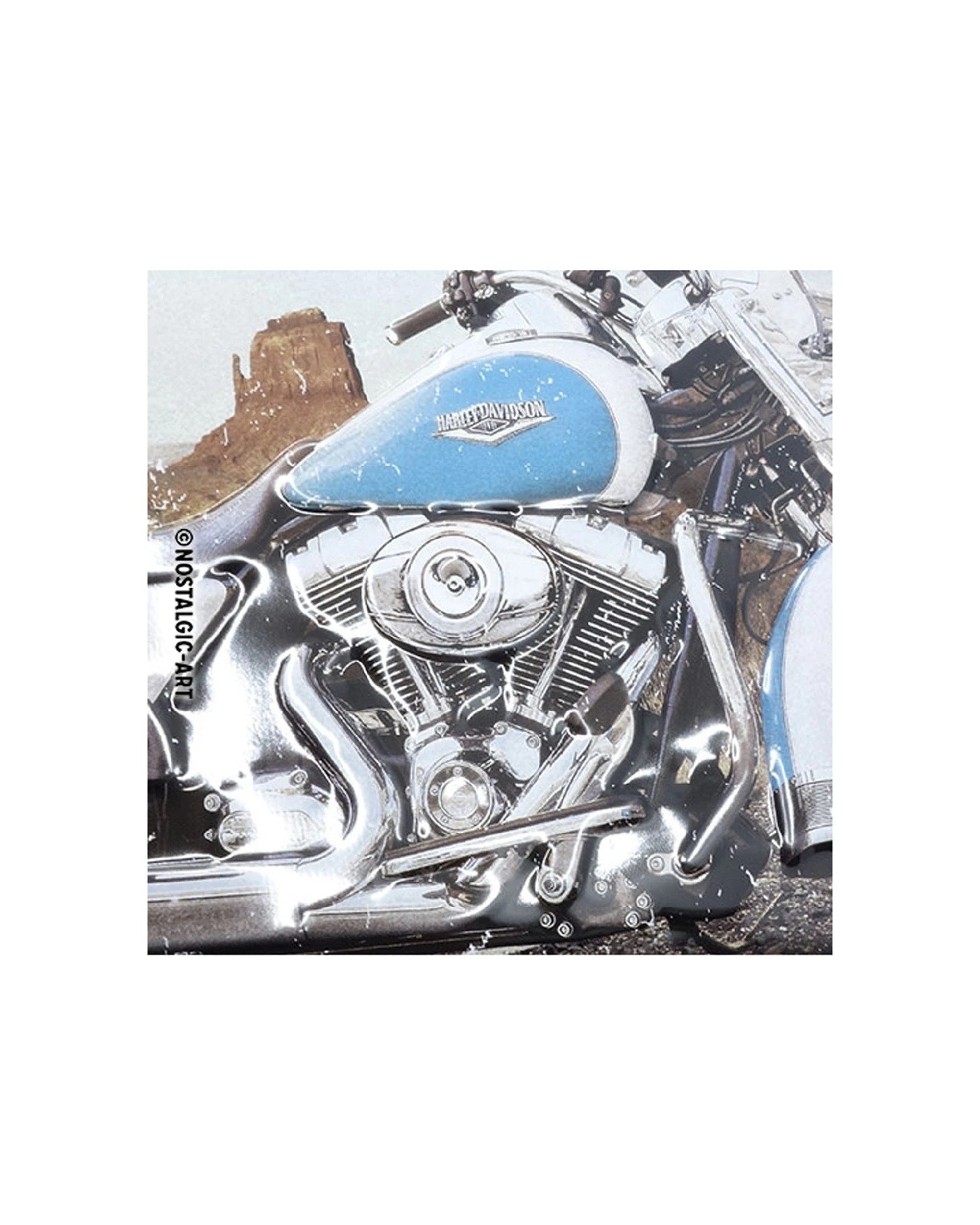 2 Nostalgic-Art Large 30x40cm Metal Sign Plaque - Harley-Davidson Route 66 Road King Classic - Multi, 2 of 4