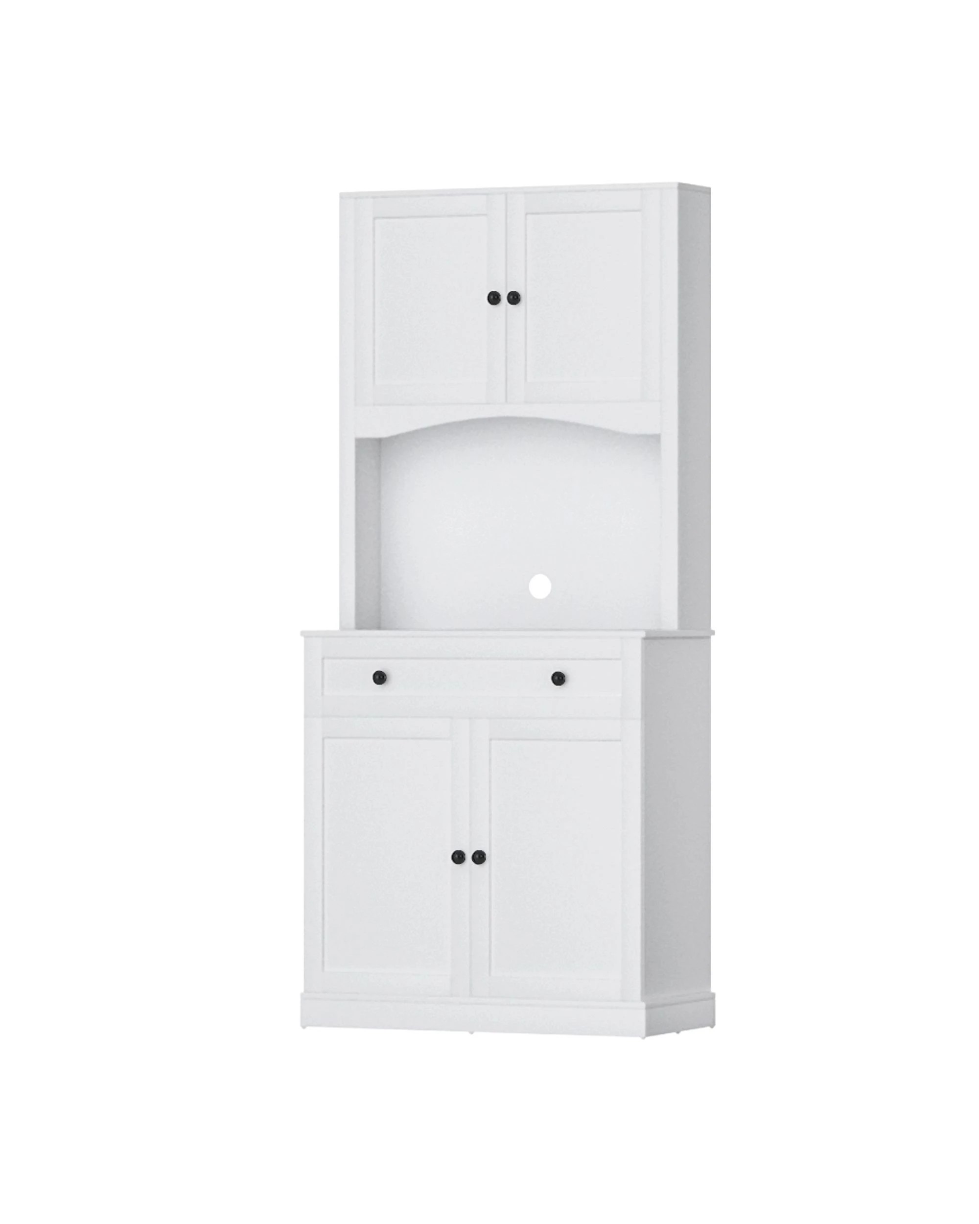 1 Artiss Buffet Sideboard Hutch Cabinet - White, 1 of 8