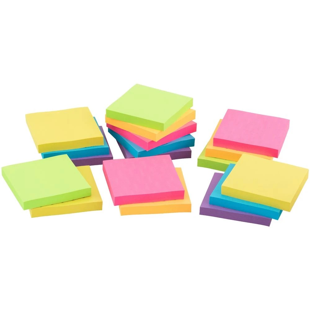 2 J.Burrows Stick-It Dispenser Notes 76x76mm Assorted 18 Pack, 2 of 3