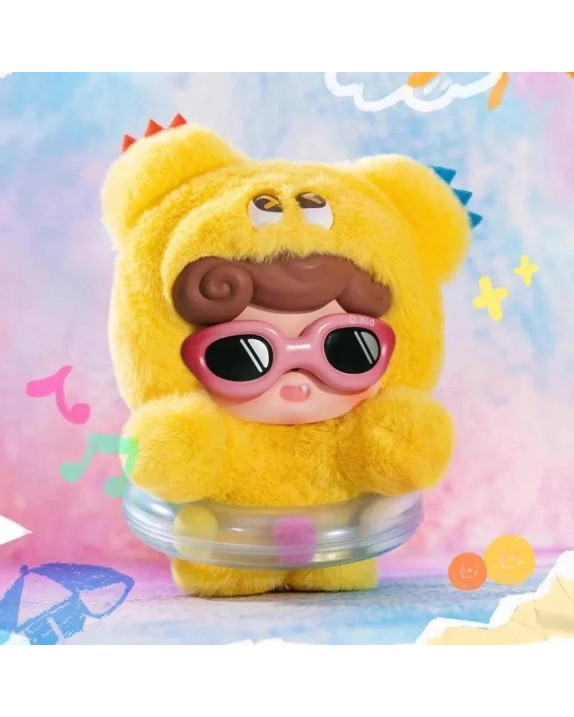 10 Jotoys Q.KID Emotional Hairy Monsters Plush Blind Box, 10 of 10