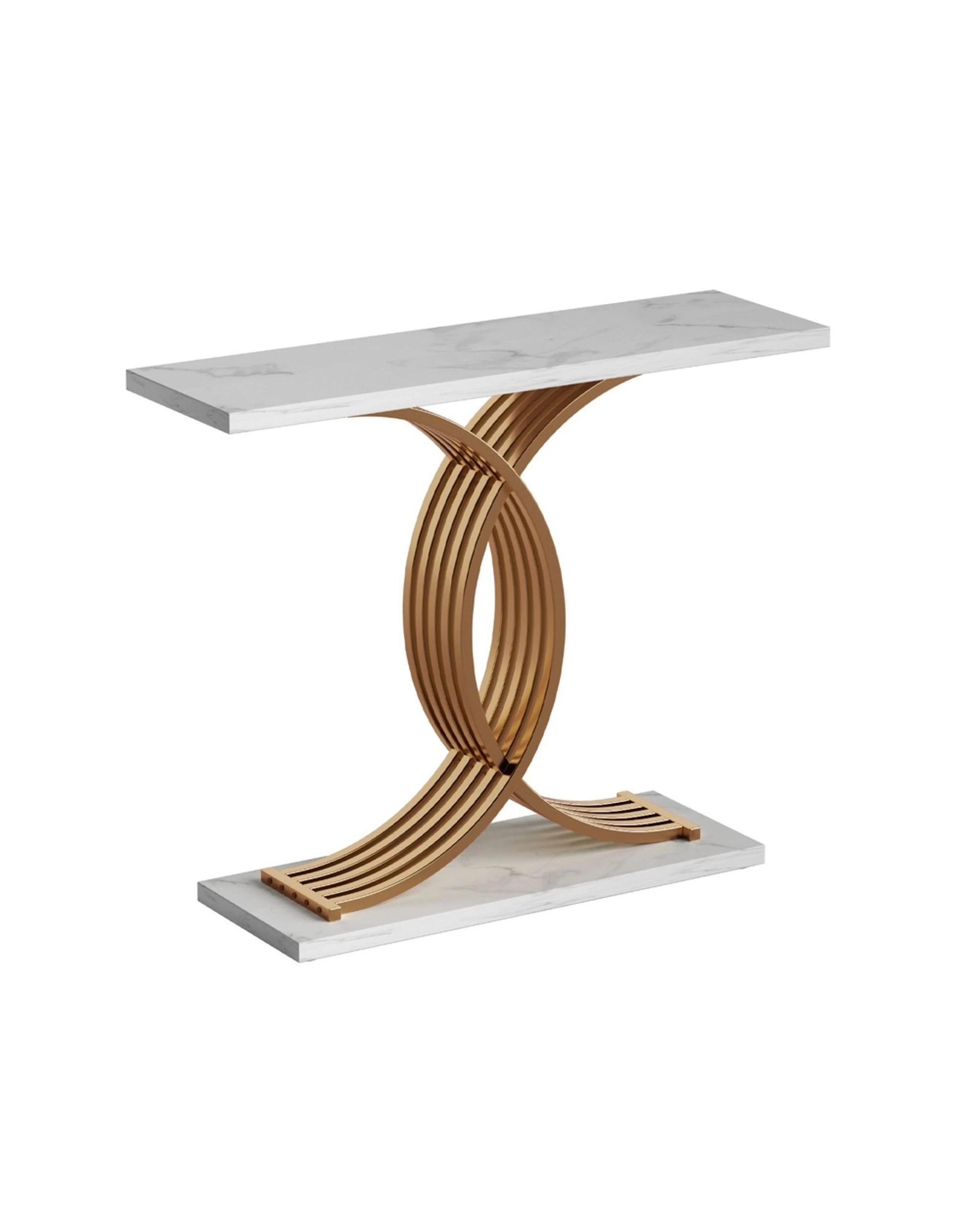 1 Artiss Console Table Marble Effect
 - White, 1 of 3