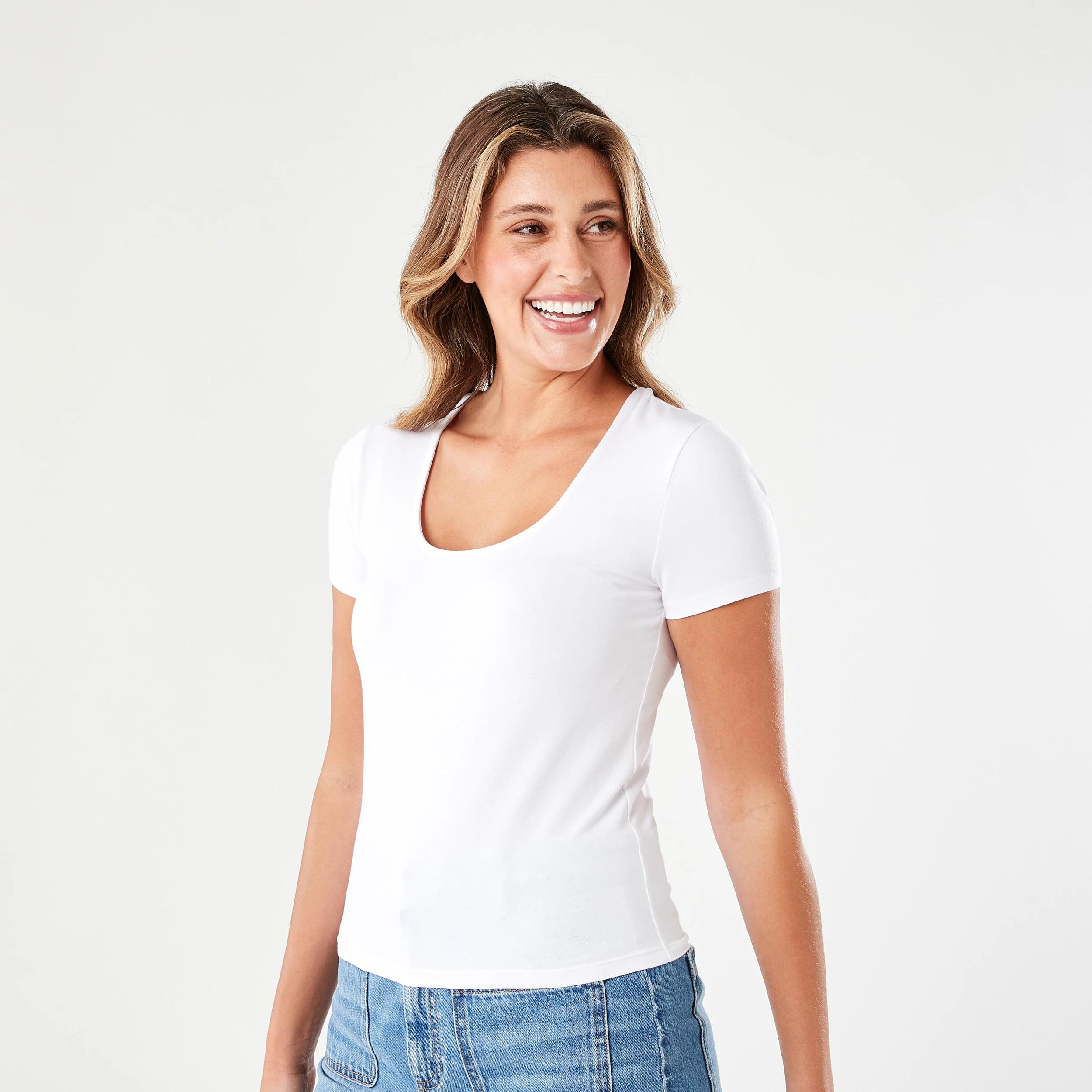 2 Short Sleeve Fitted T-shirt WHITE, 2 of 5