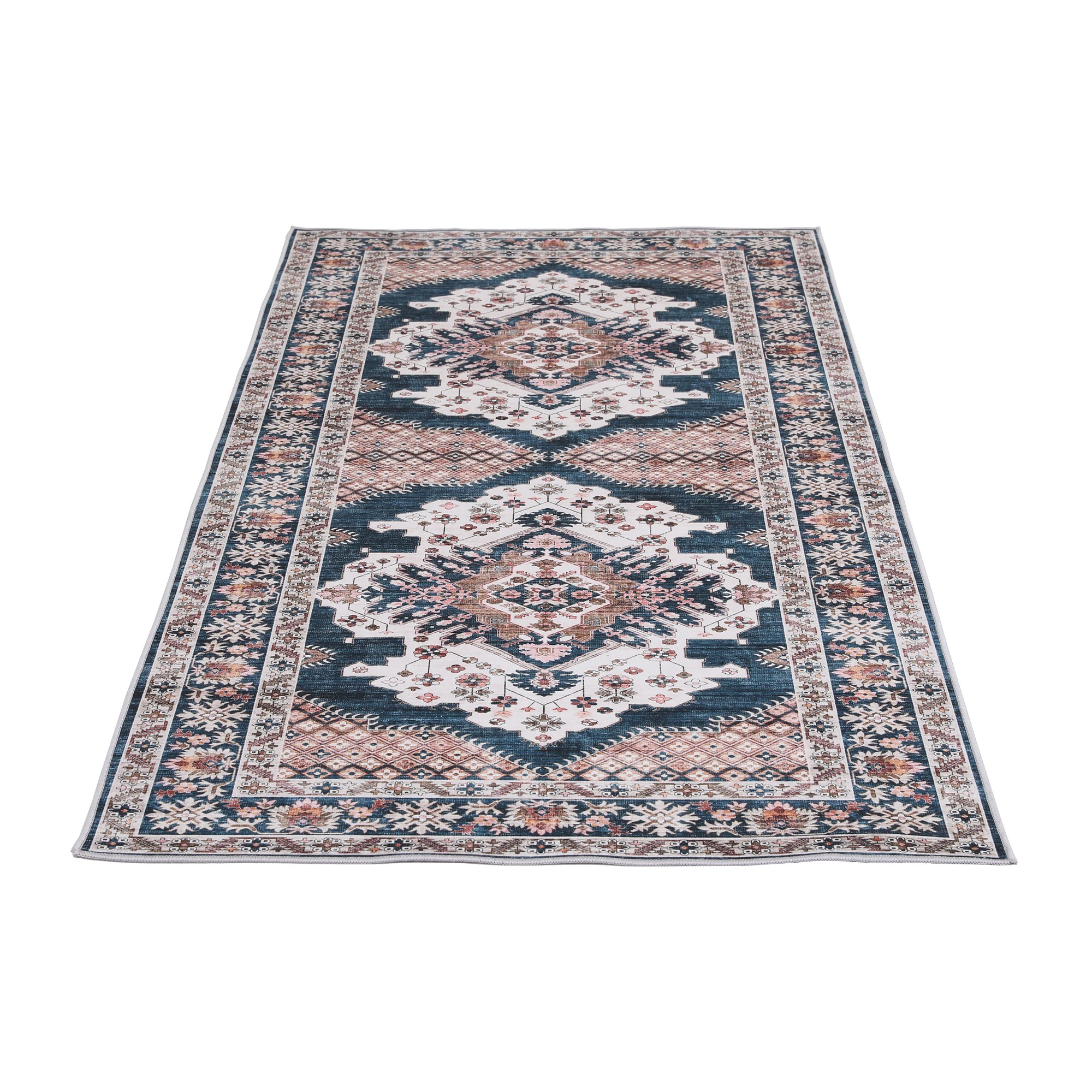 3 Artiss 80 x 180 cm Hallway Runner Rugs for Living Room 0.5cm Boho Decor - Blue, 3 of 10