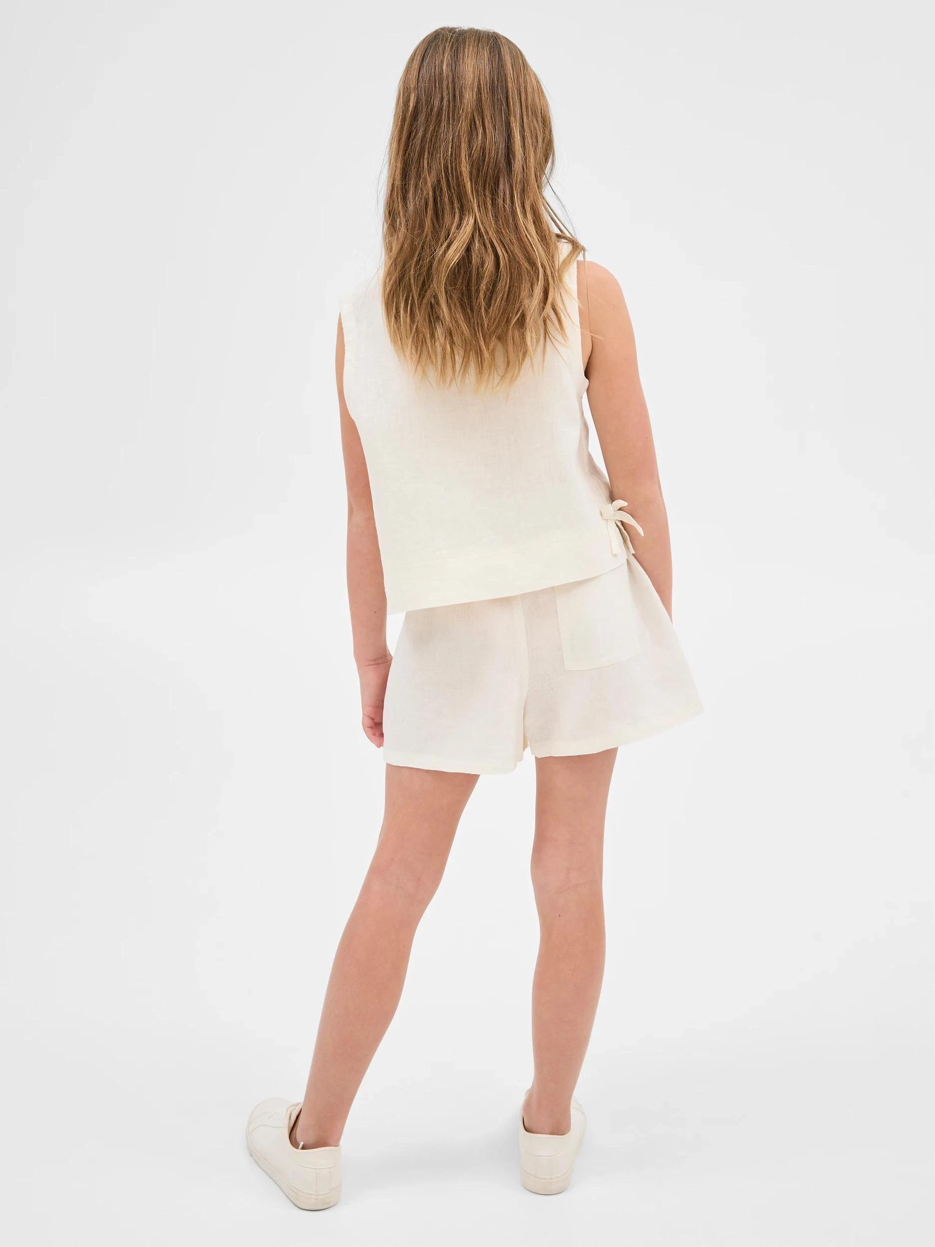 4 Target European Linen Shorts CREAM, 4 of 6