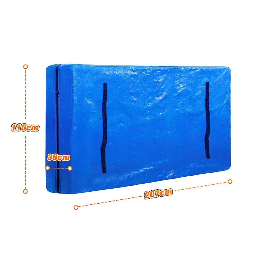 2 MOBI Mattress Bag Easy Moving Waterproof Protector Dust Cover King Single Size - Blue, 2 of 6