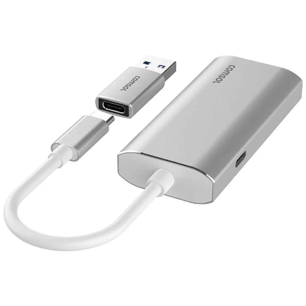 6 Comsol Ethernet 3-Port USB-C Hub Silver, 6 of 6