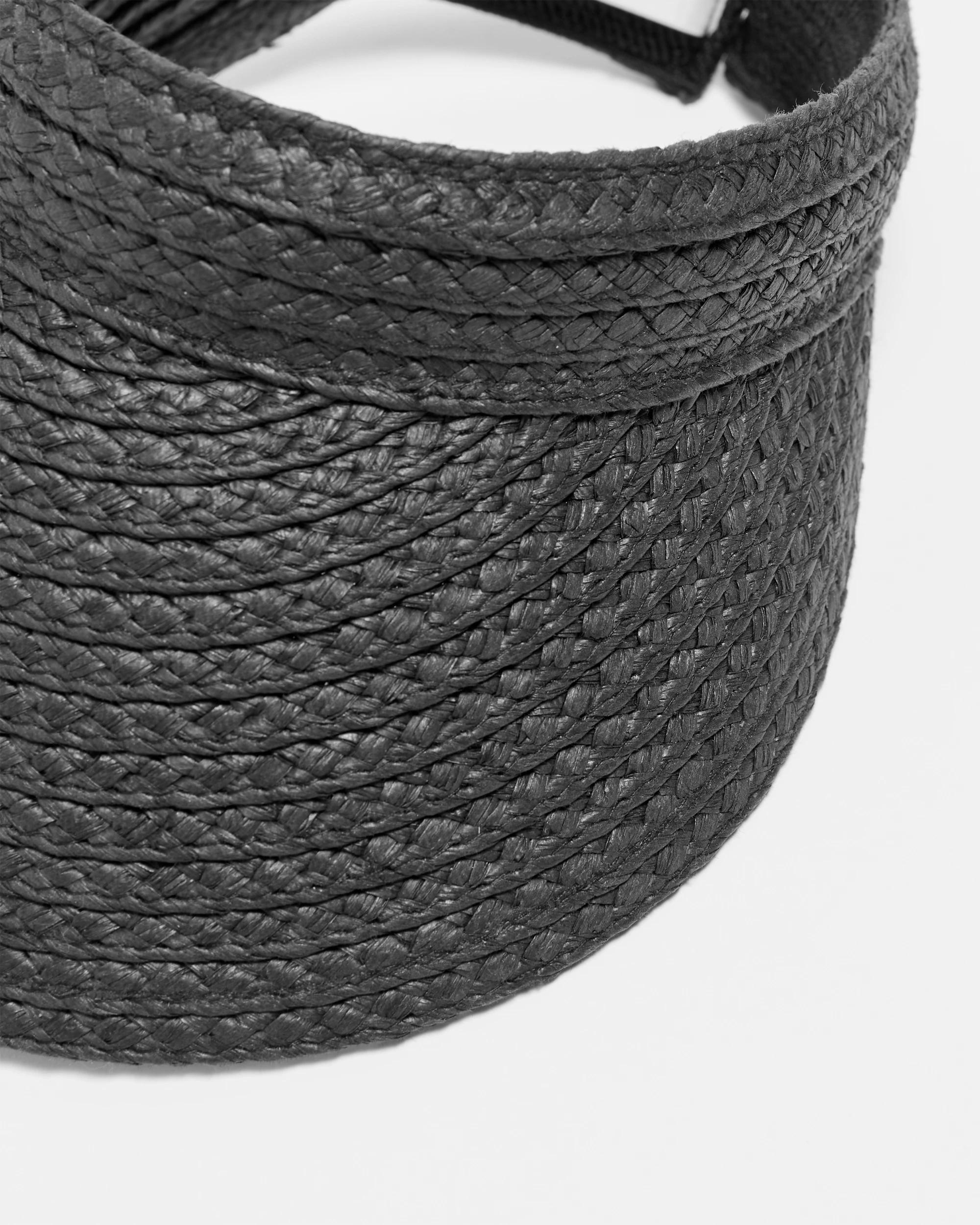 3 Target Womens Paper Straw Visor BLACK, 3 of 3