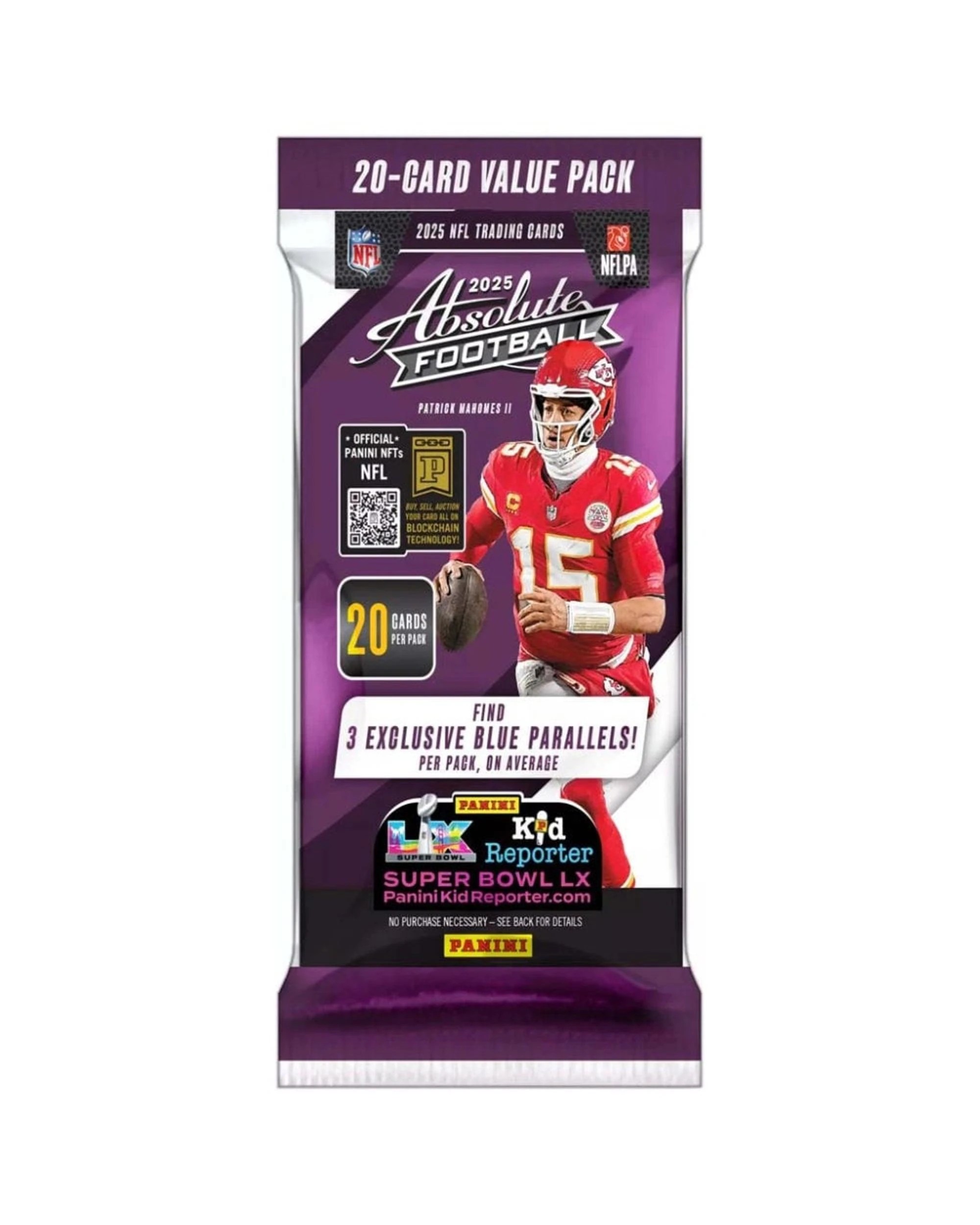 1 Panini NFL Absolute Football 2025 Fat Single Pack, 1 of 6