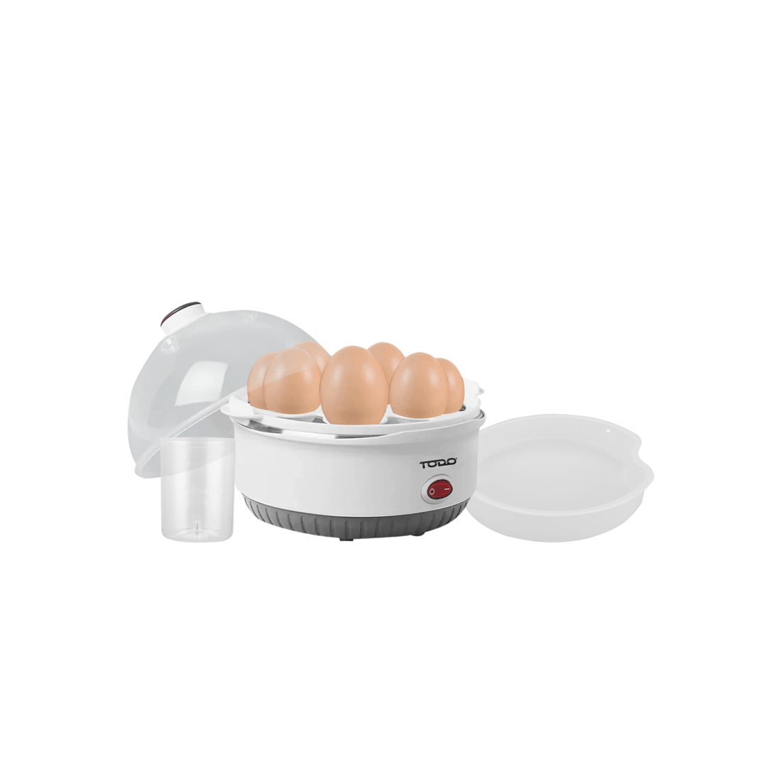 3 TODO 350W Egg Cooker Omelet Omelette 7 Cell Tray Electric Egg Maker - White, 3 of 6