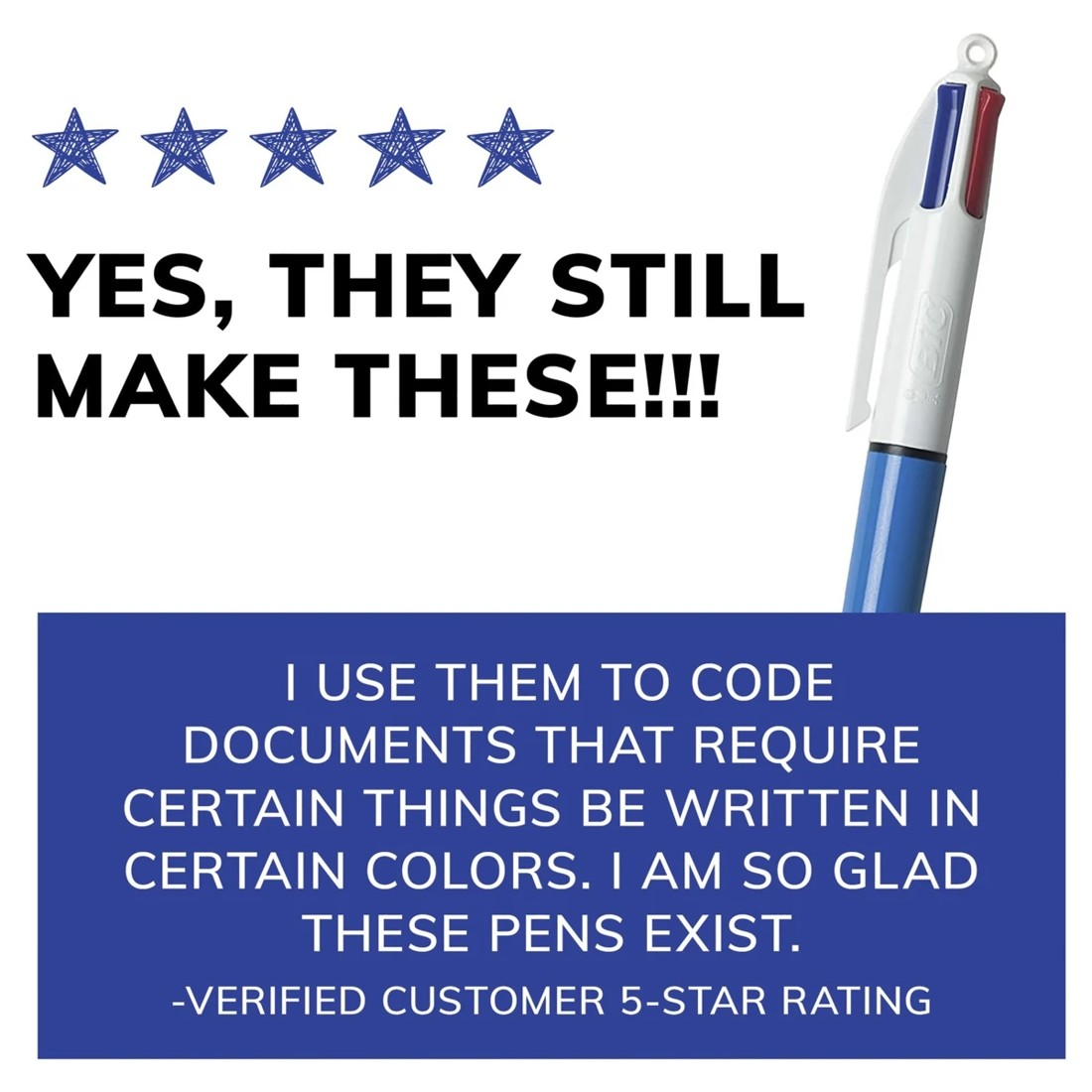 9 3 Pack BIC 4 Colours Original Ballpoint Pens, 9 of 9