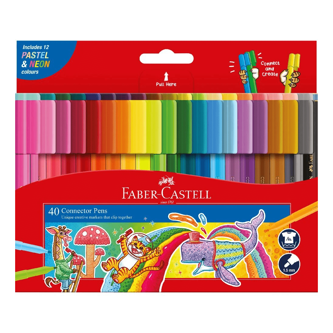 7 Faber-Castell Connector Pens 40 Pack, 7 of 10