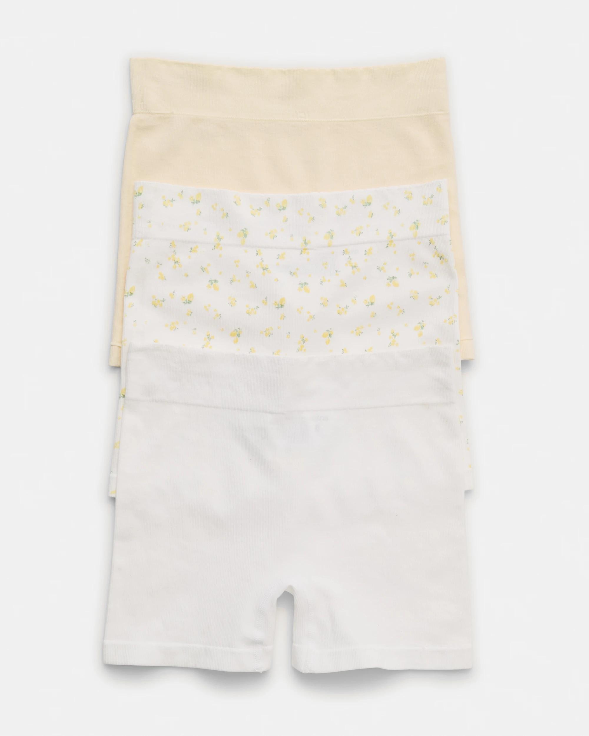 2 3 Pack Seamfree Rib Boyleg Shorties Lemoncello, 2 of 10