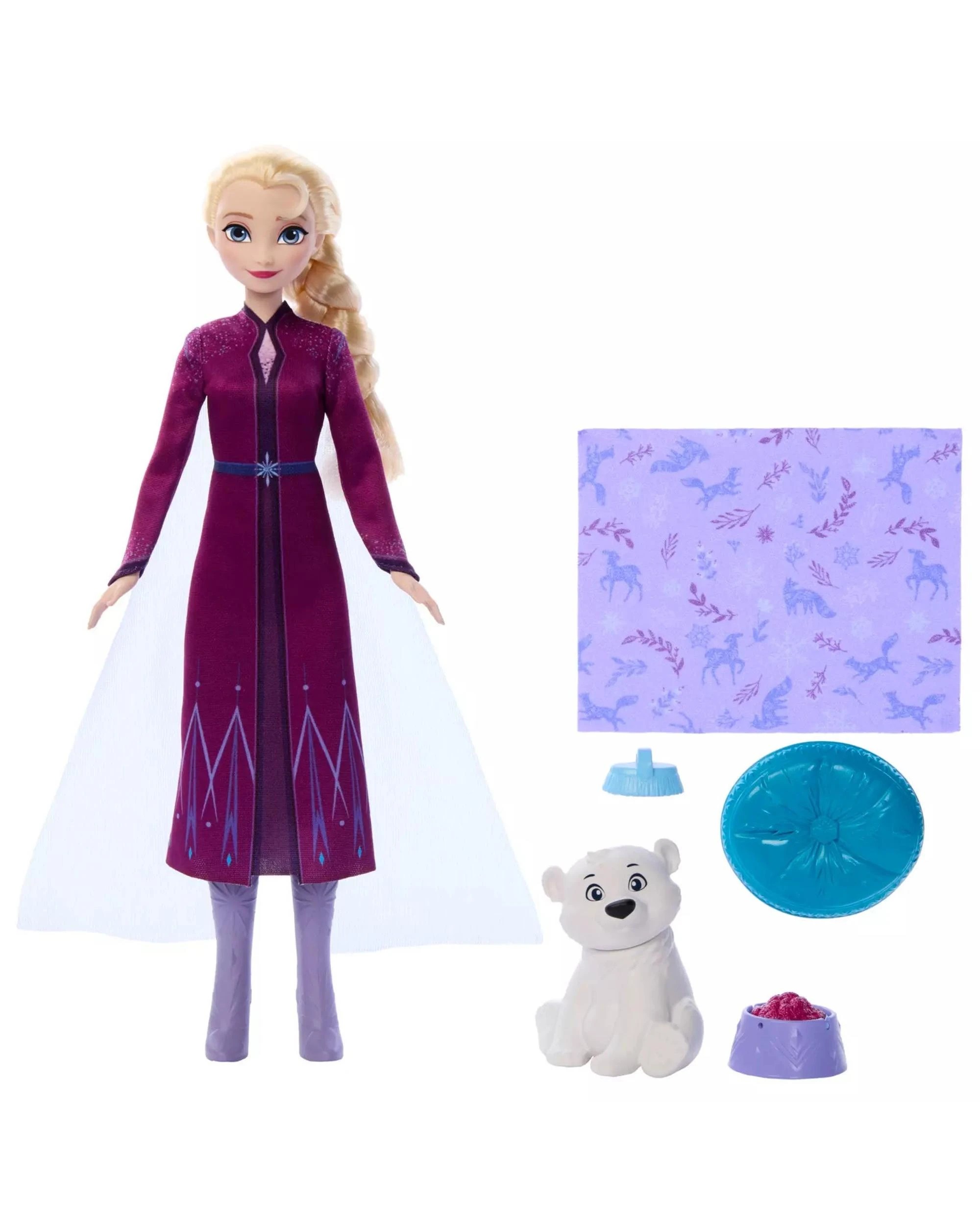 2 Disney Frozen Animals of Arendelle Elsa and Bear Cub Doll Set, 2 of 3