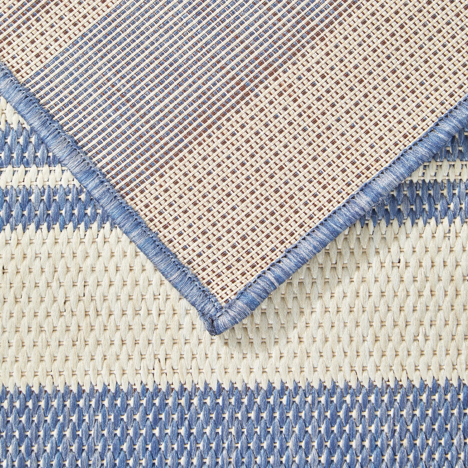 9 Common Ground Rugs Portman Alvi 400x80cm - Large Runner Power Loomed Pet Friendly Outdoor Rug - Blue, 9 of 9