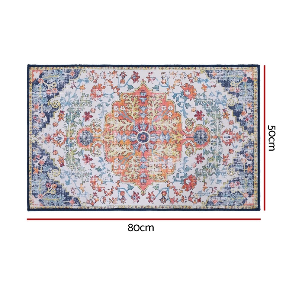 2 Artiss Floor Rug 50X80 Doormat Carpet Short Pile Non Slip Entryway Mat Bohemian - Multi, 2 of 8