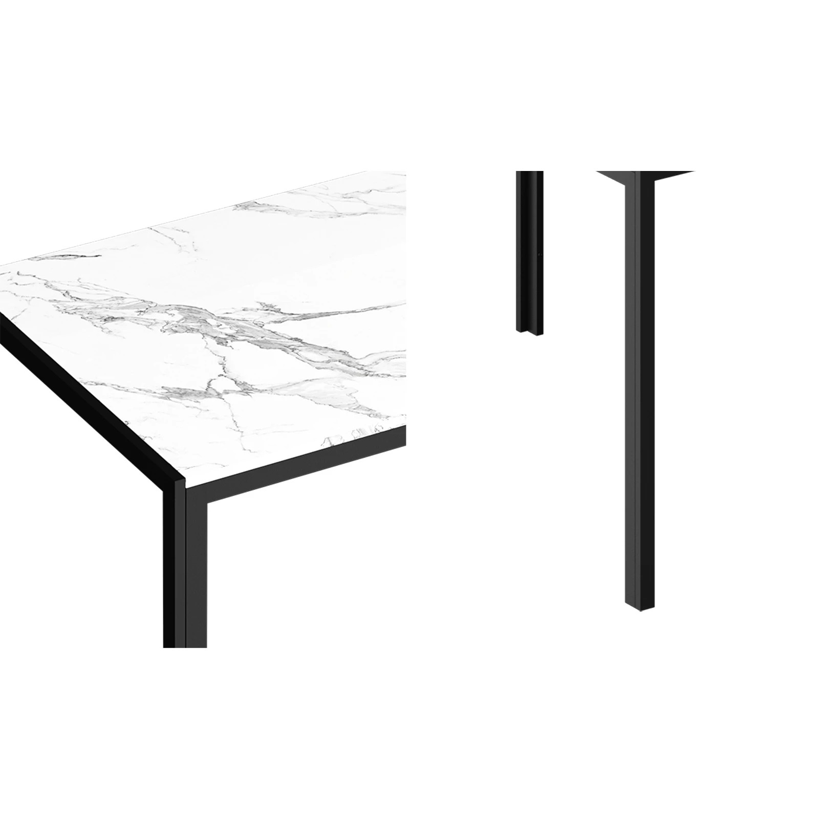 4 Oikiture 140cm Dining Table Rectangular Kitchen Table With Metal Leg
 - Multi, 4 of 9