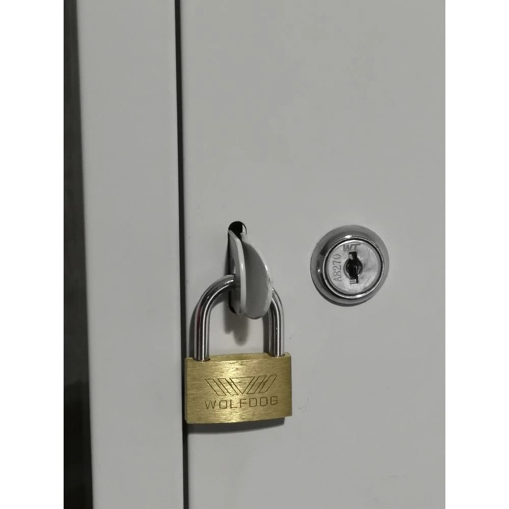 6 Stilford 4 Door Office Locker Silver Cabinets Cupboards, Lockers and Credenzas, 6 of 7