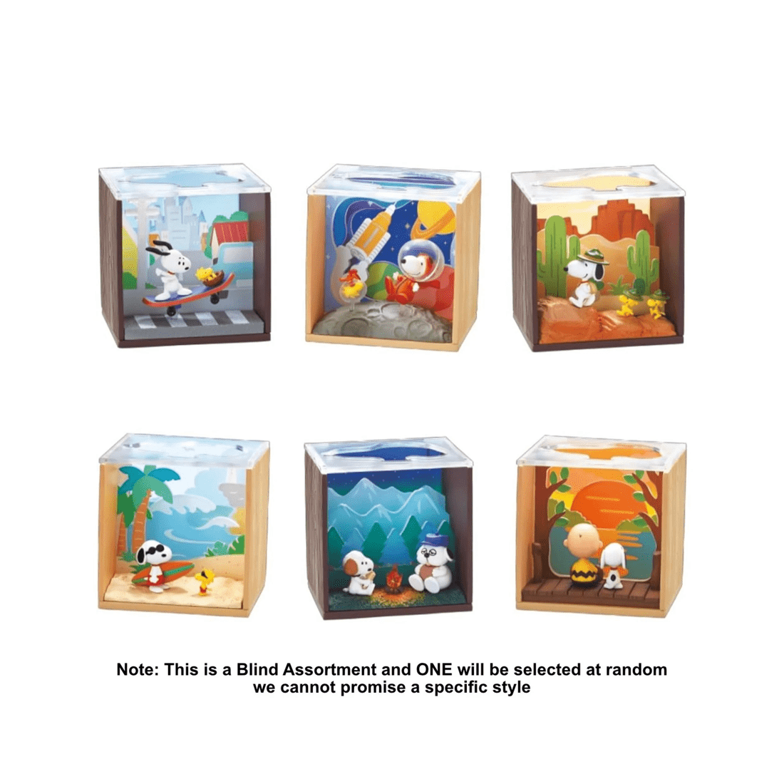 2 Re-Ment Snoopy Scenery Box Mini Figure Blind Box, 2 of 3