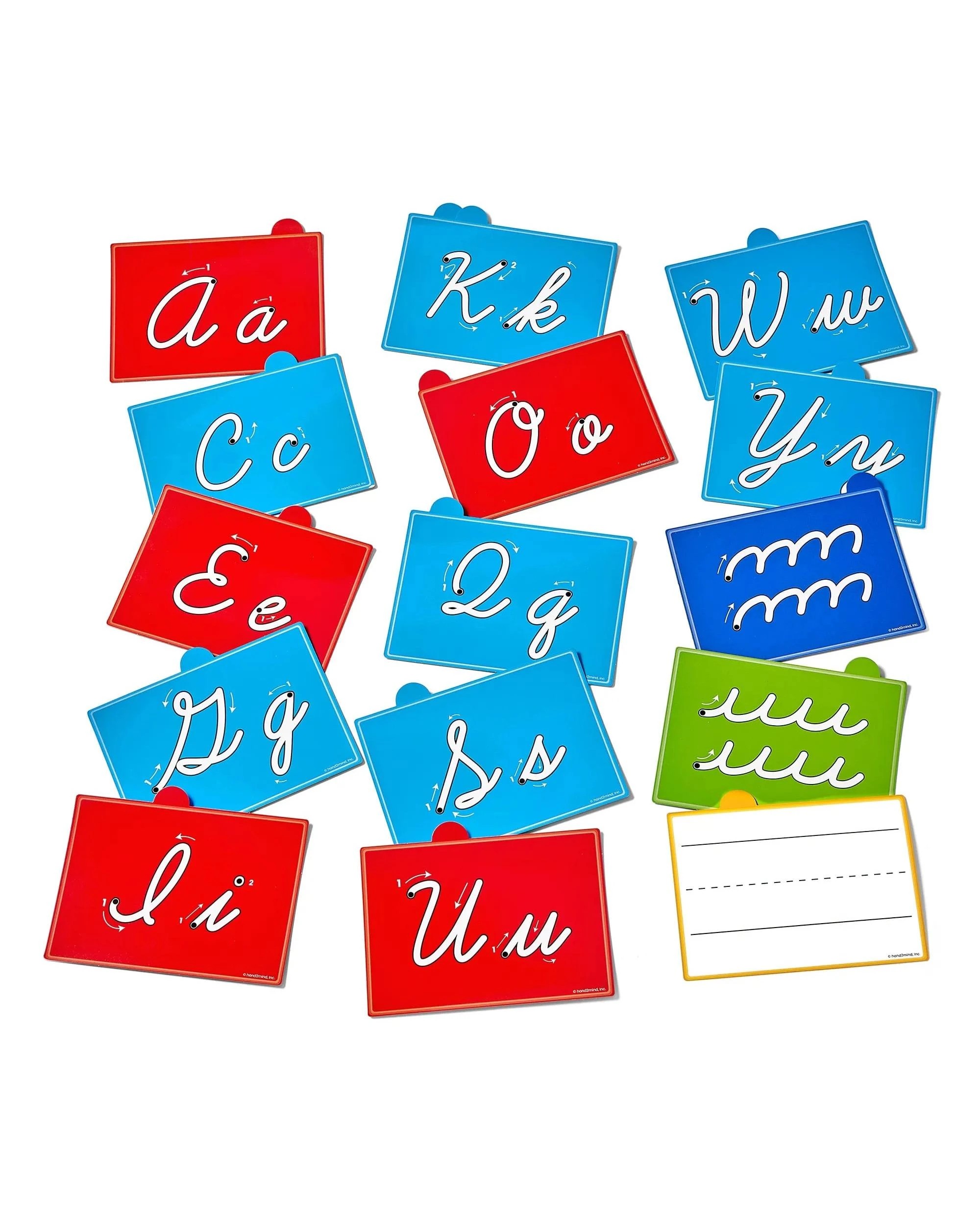 3 Hand2Mind Cursive Letter Tracing Sensory Pad, 3 of 10