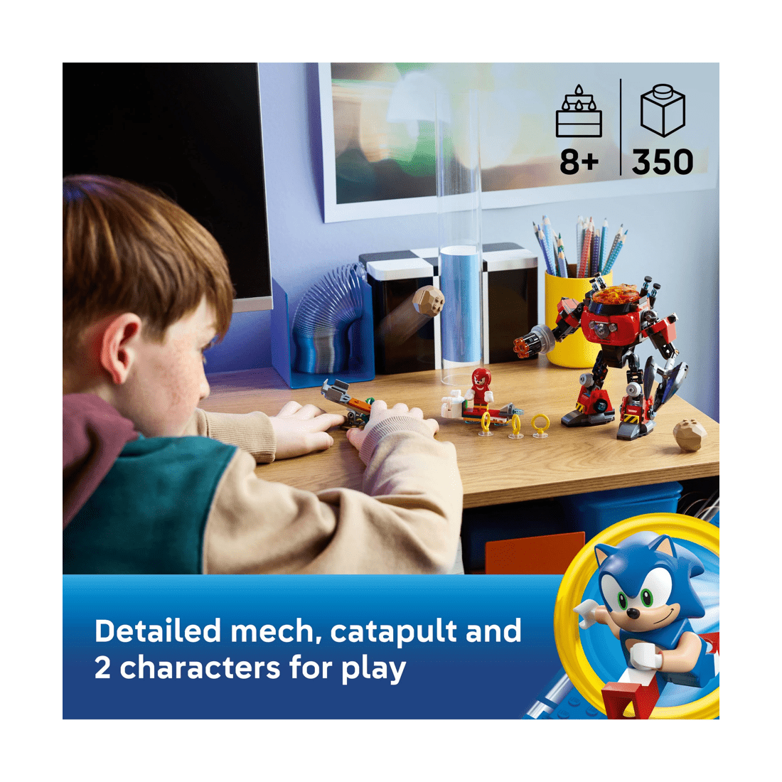 3 LEGO Sonic Knuckles vs. Dr. Eggman Egg Crusher Mech 77005, 3 of 10