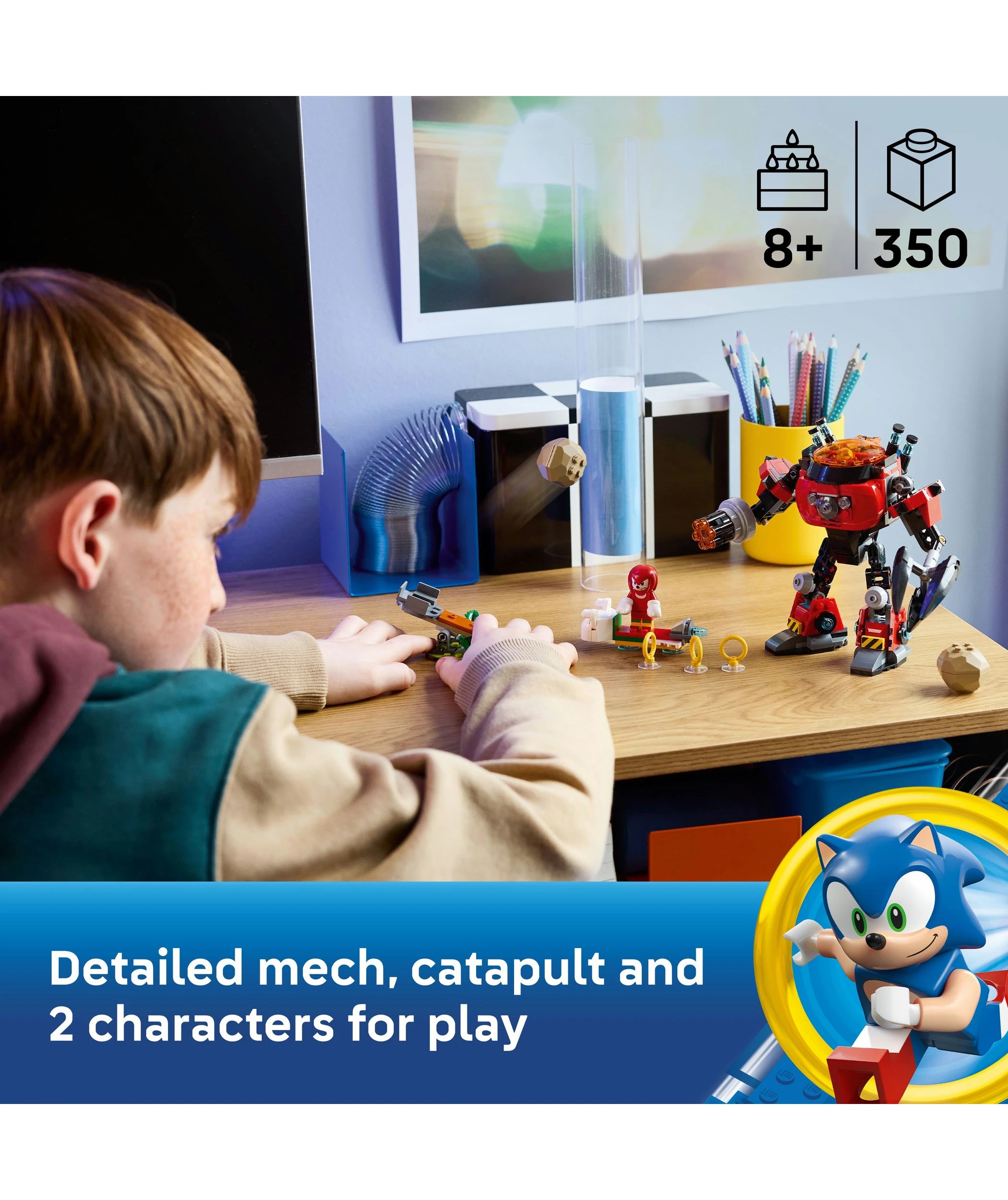 3 LEGO Sonic Knuckles vs. Dr. Eggman Egg Crusher Mech 77005, 3 of 10