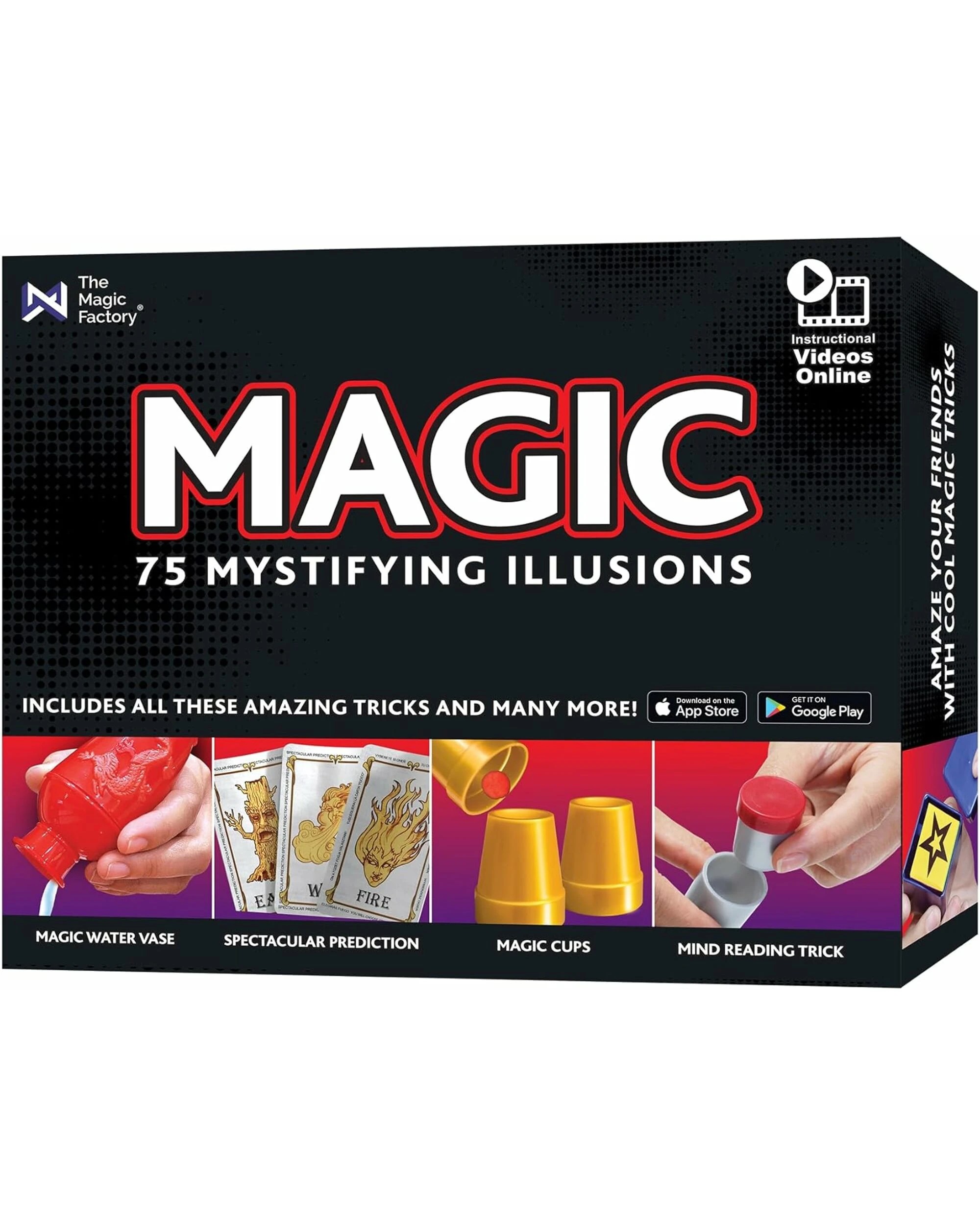 1 Hanky Panky the Magic Factory Ezama 75 Tricks Magic Set with Props & Instructions for Kids, 1 of 1