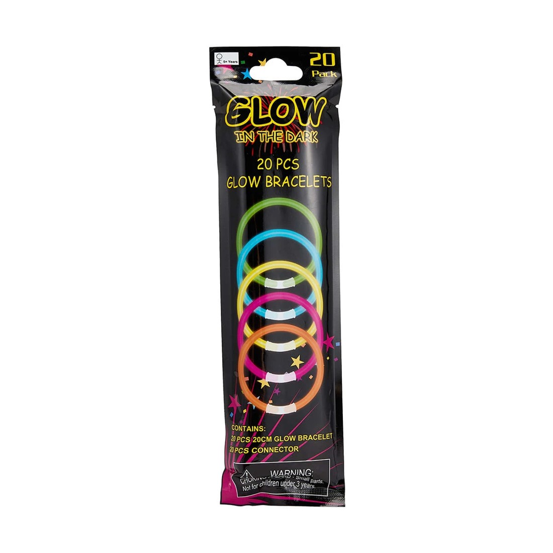1 20 Pack Glow Bracelets, 1 of 8