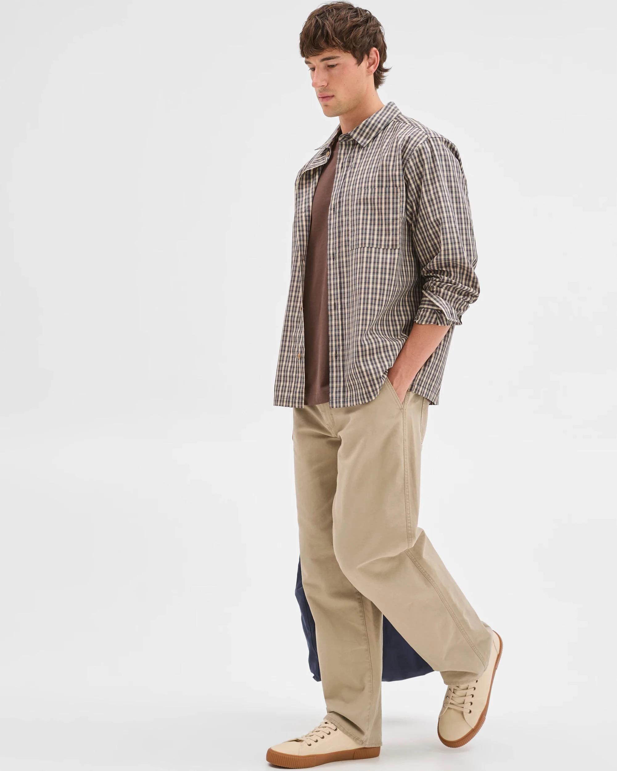 3 Commons Australian Cotton Business Shirt BLACK CHECK, 3 of 4