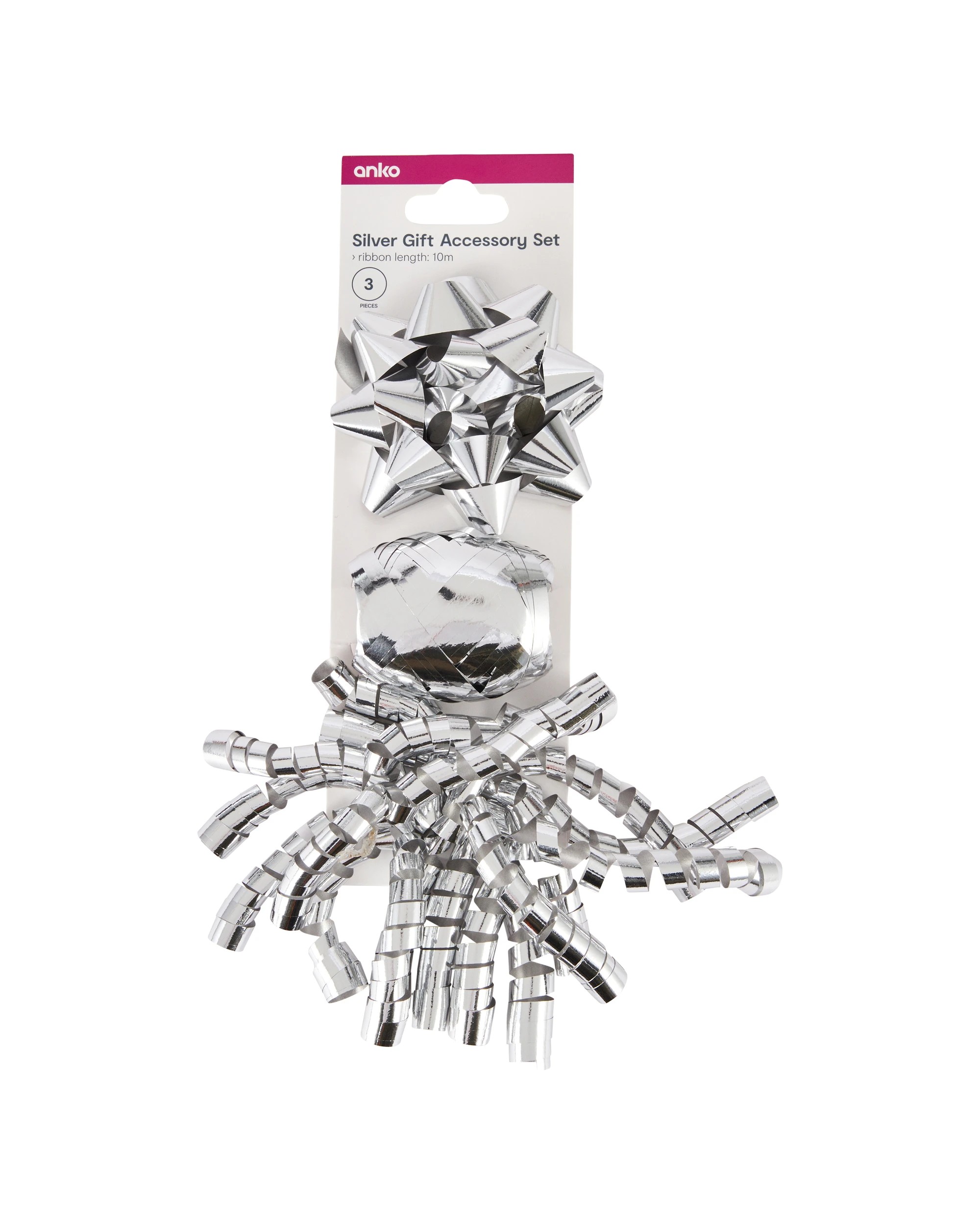 1 3 Piece Gift Accessory Set - Silver Look, 1 of 5