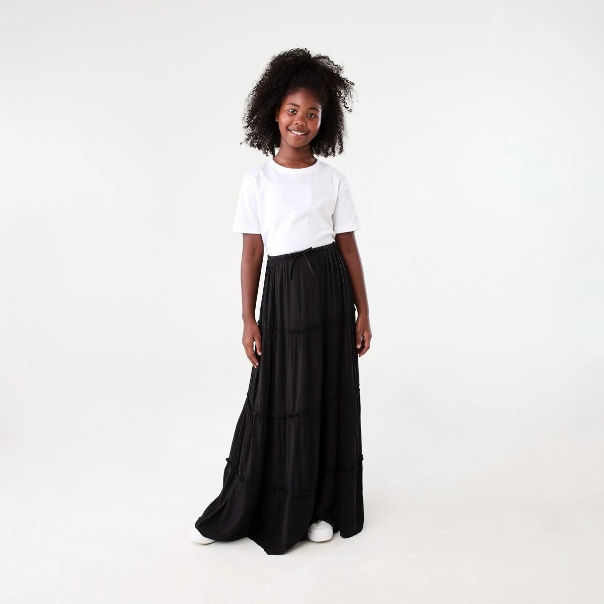 5 Tiered Skirt BLACK, 5 of 6