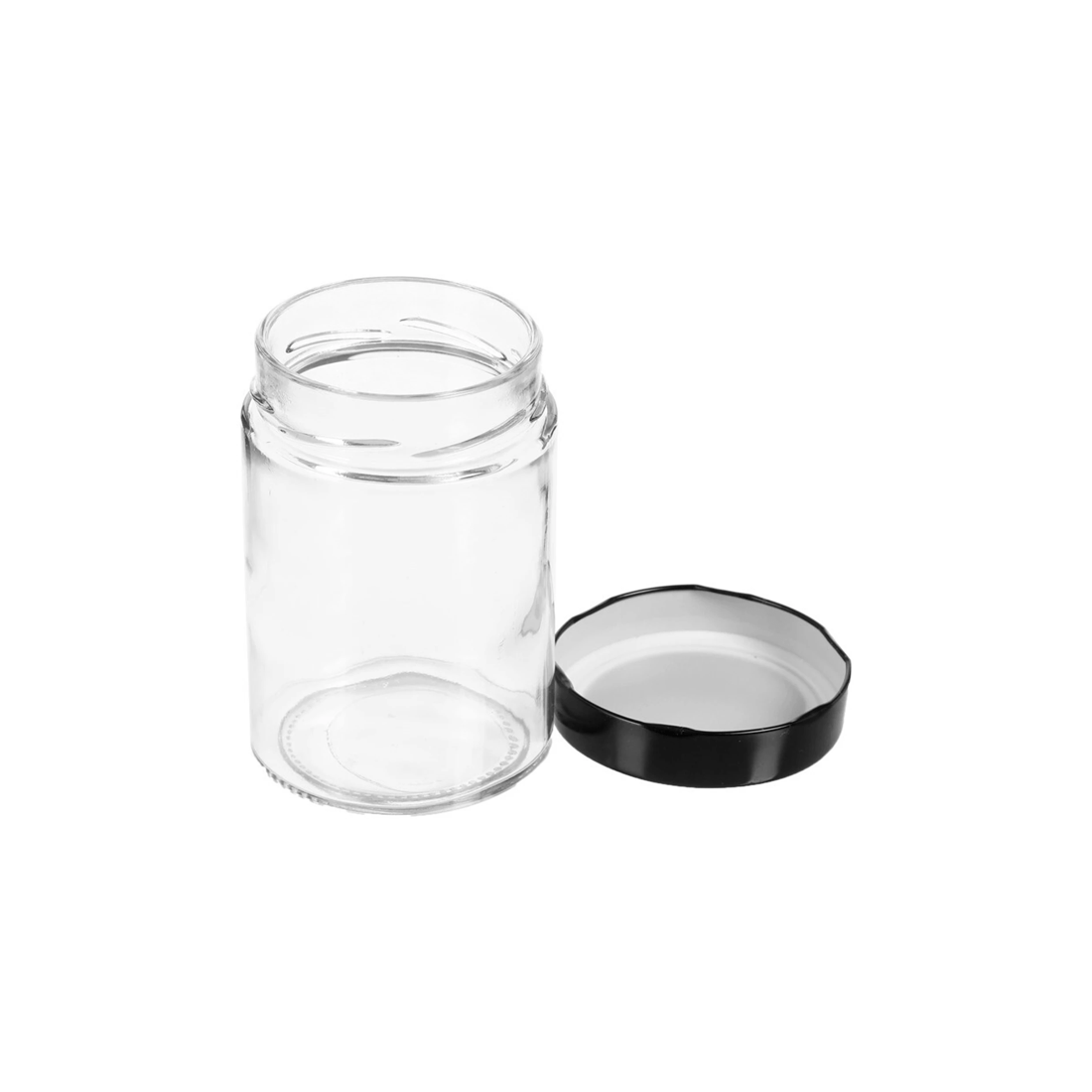 4 Lemon & Lime Soho 570ml Glass Preserve Jar/container Storage W/ Airtight Lid
 - Black, 4 of 4